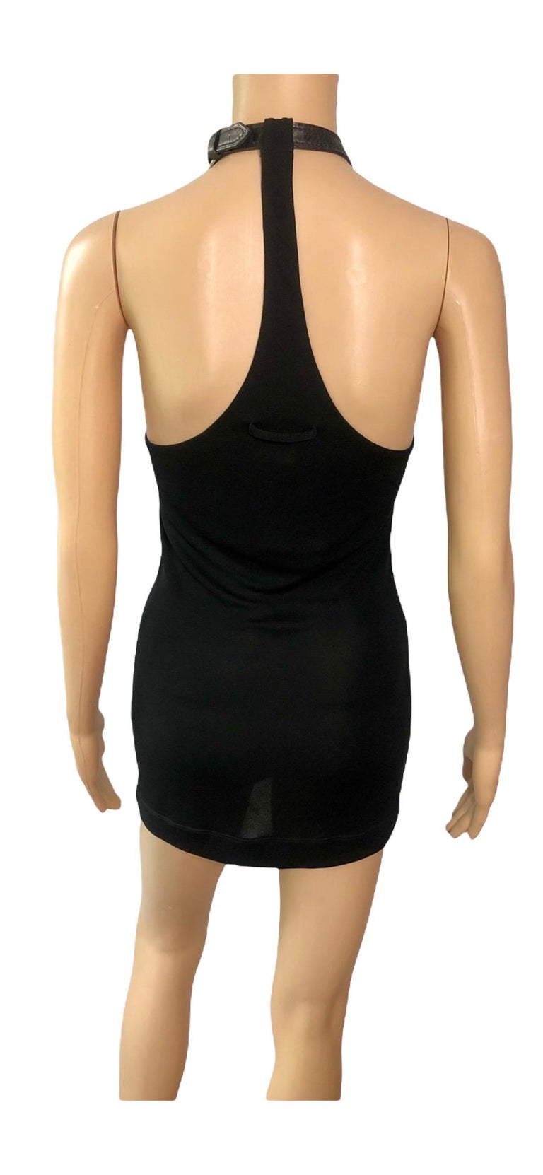 chinese dress ladies Milly Faux Leather Mini Dress - Black