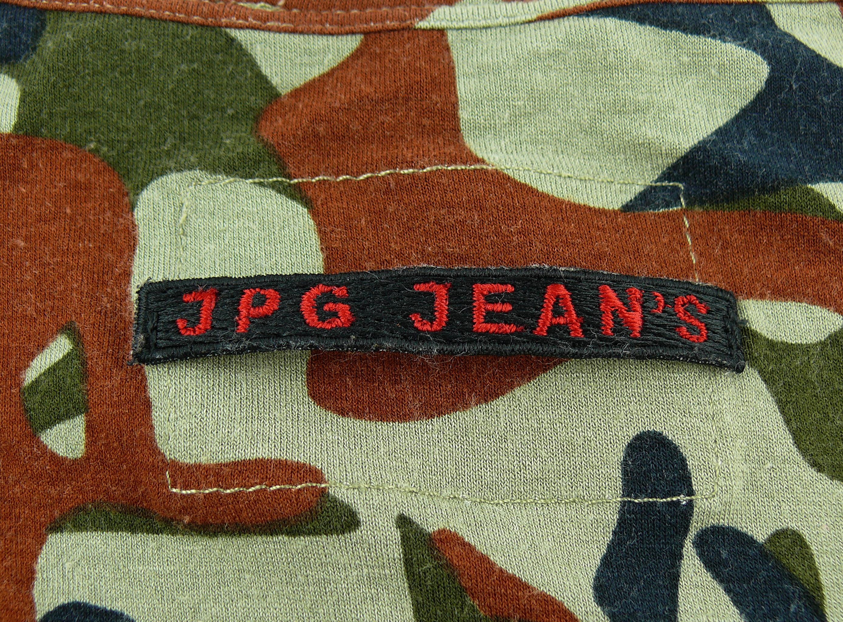 Jean Paul Gaultier Vintage Camouflage Faces Maxi Dress Size XL 2