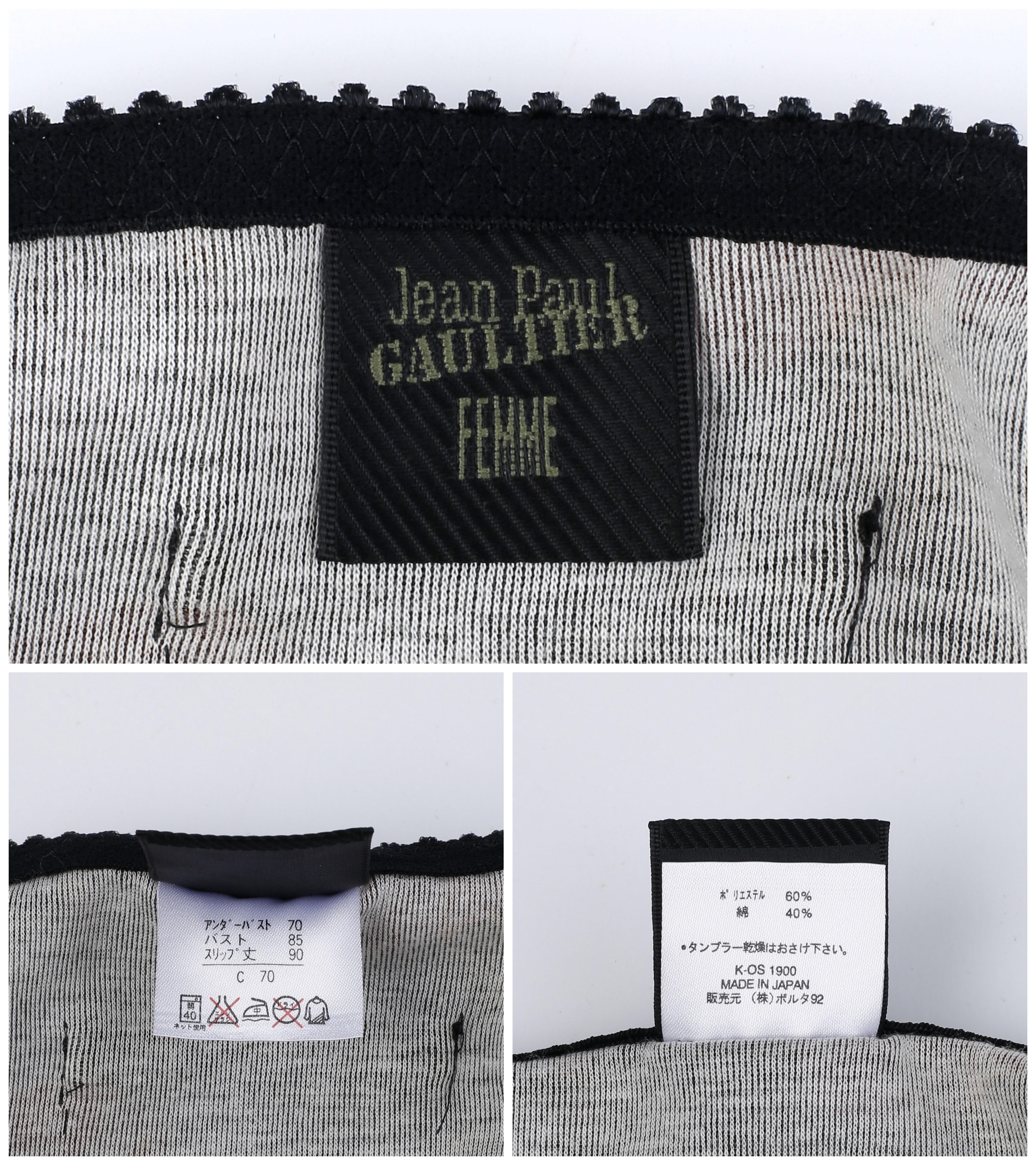 Jean Paul Gaultier Jeans, miniabito bustier elasticizzato con stampa mimetica vintage in vendita 8