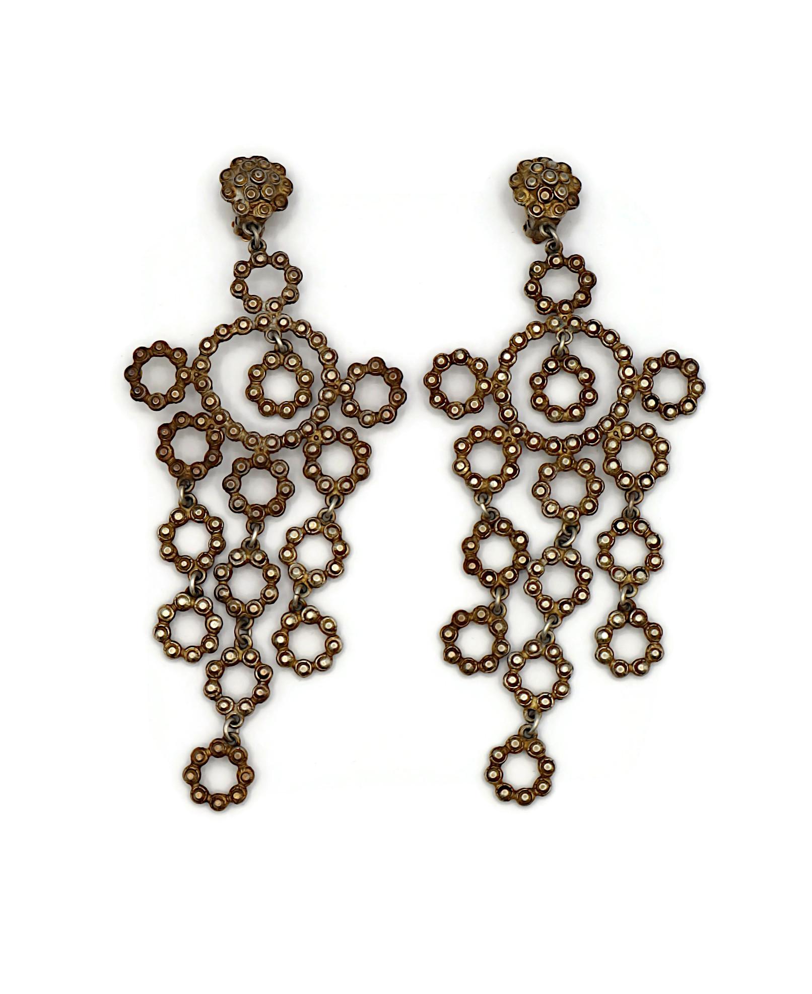 Women's JEAN PAUL GAULTIER Vintage Chandelier Dangling Earrings For Sale