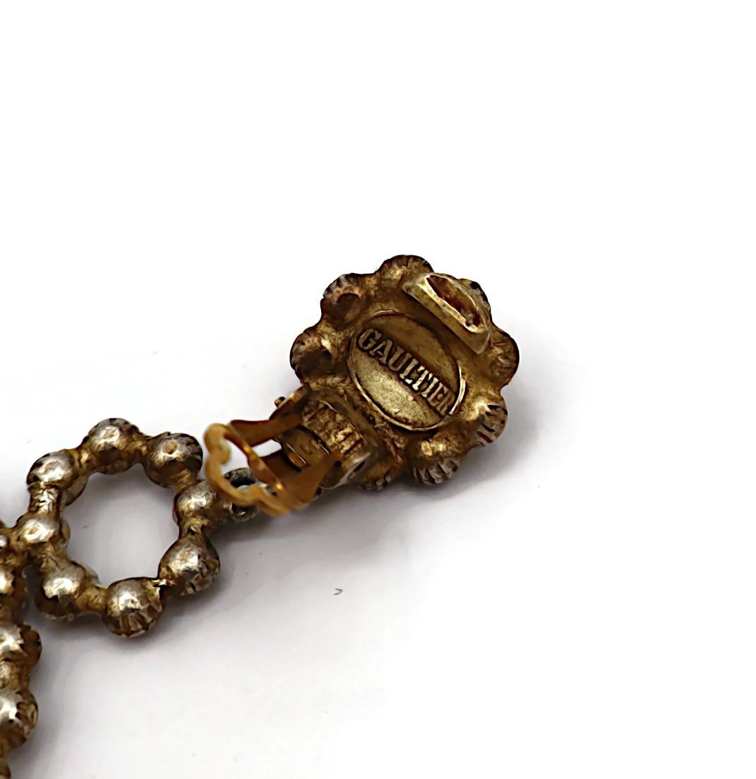 JEAN PAUL GAULTIER Vintage Chandelier Dangling Earrings For Sale 5
