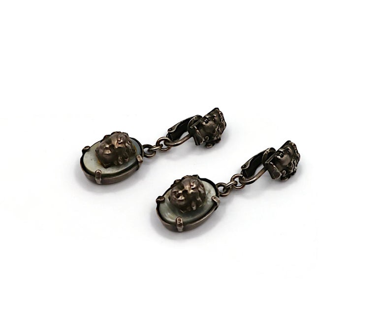 JEAN PAUL GAULTIER Vintage Cherub Dangling Earrings For Sale
