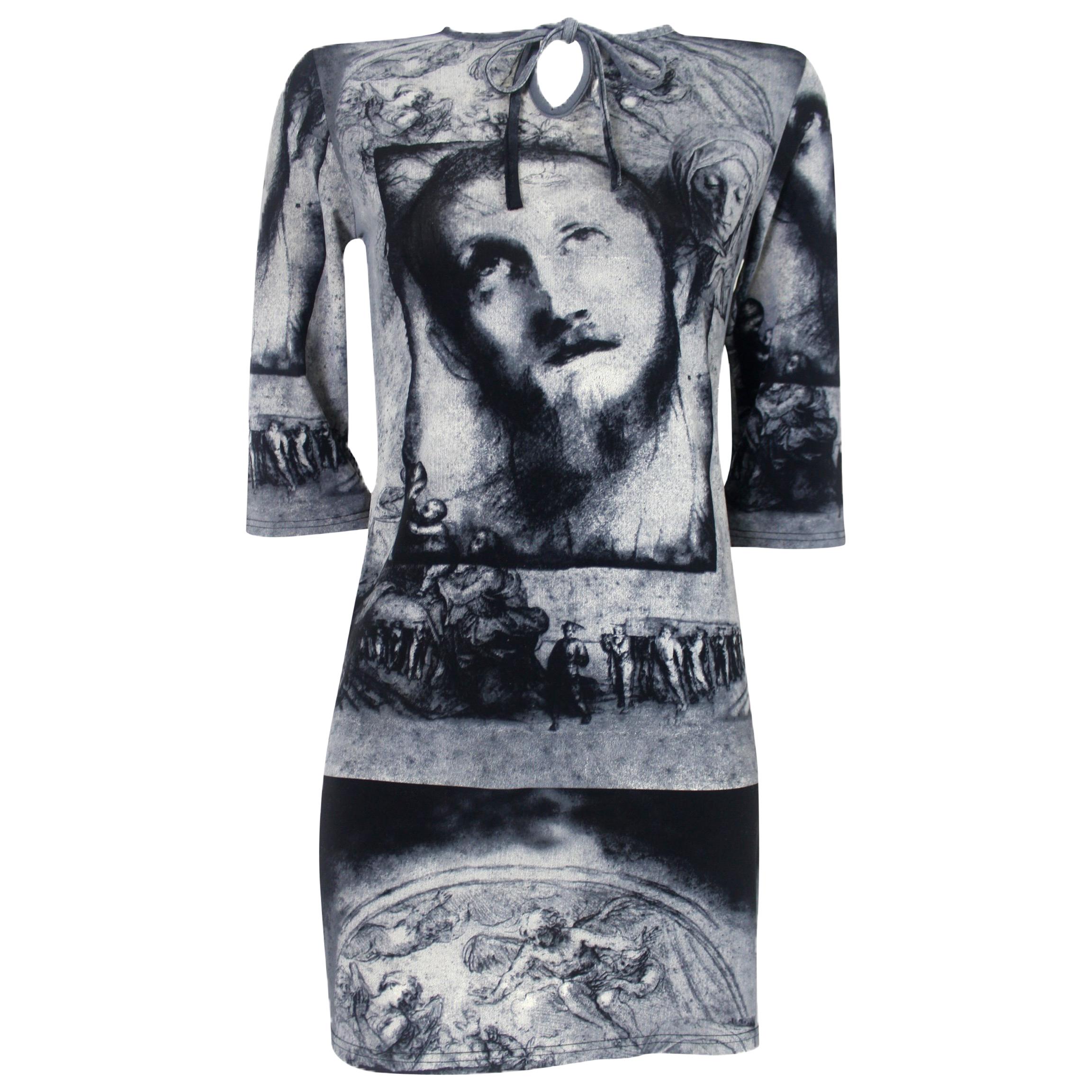 Jean Paul Gaultier Vintage Classique Label Religious Icon Dress 1990's