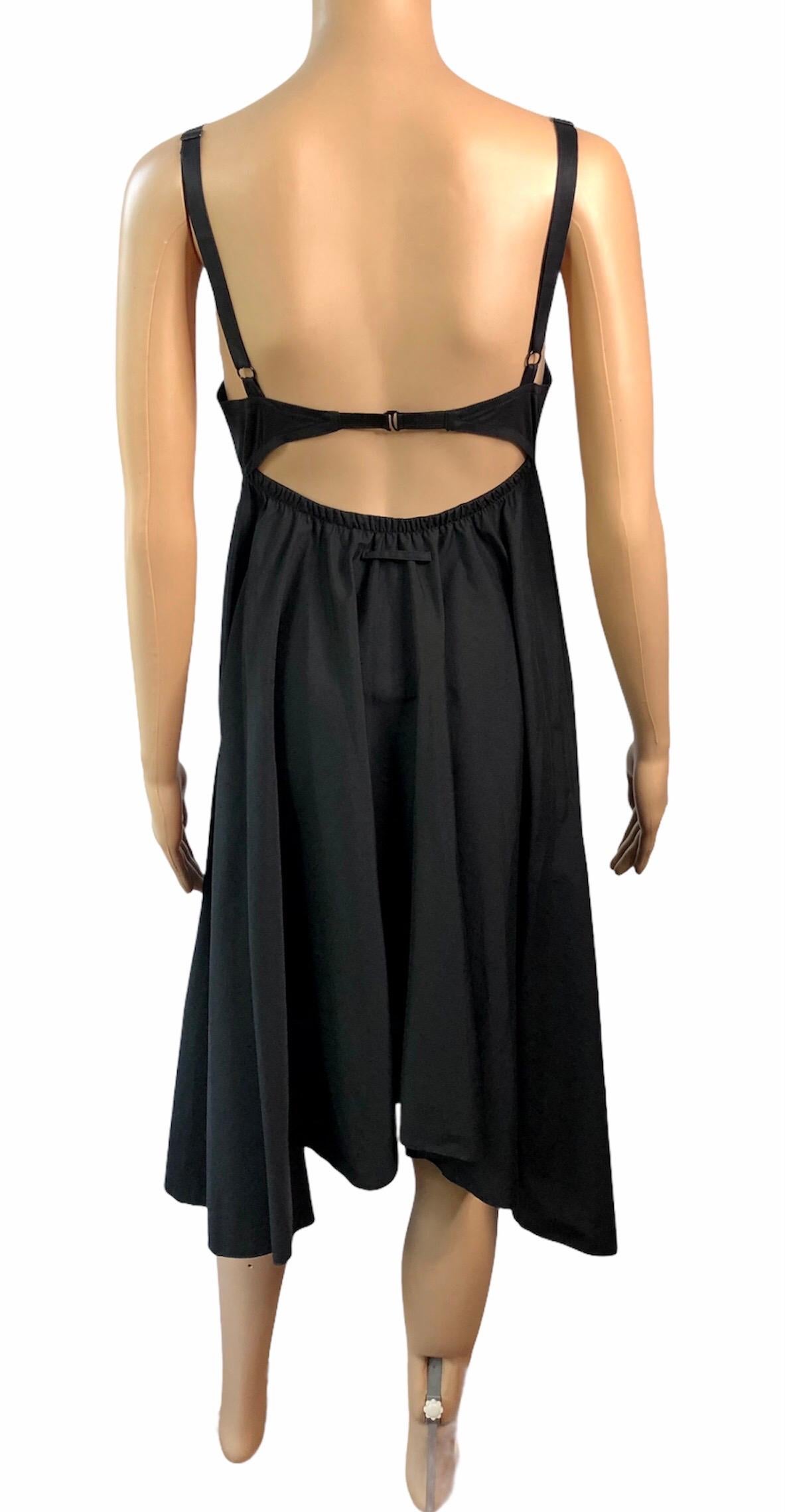 Jean Paul Gaultier Spring 2010 Cone Bra Black Dress  For Sale 3