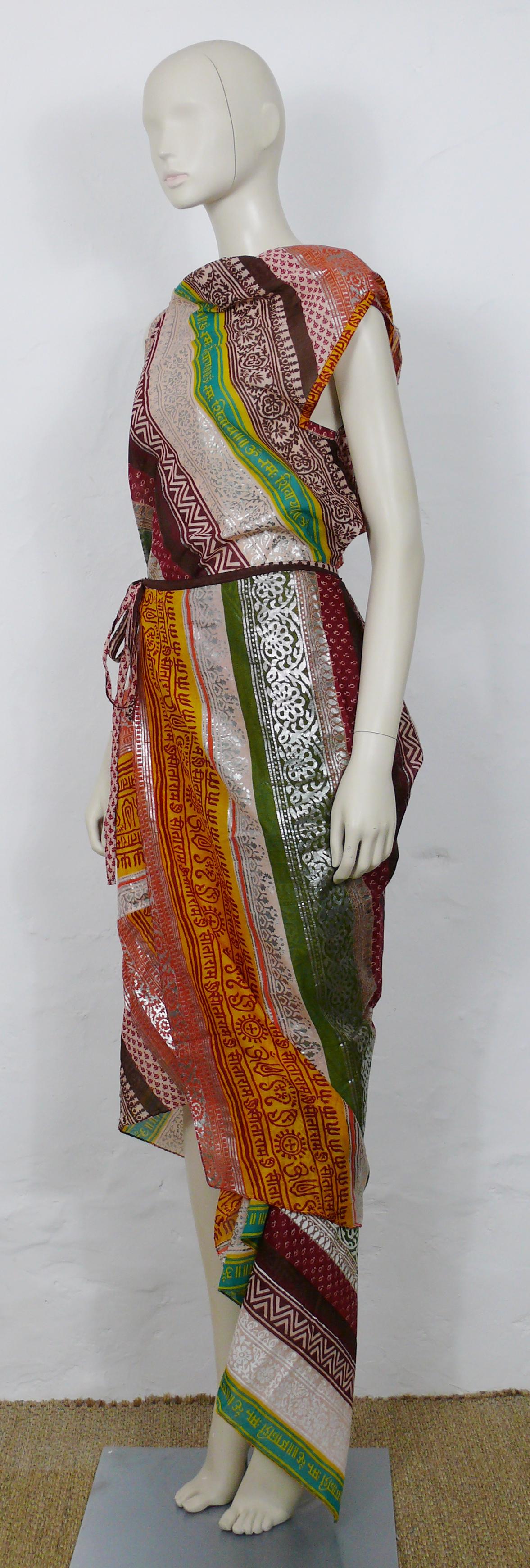 Jean Paul Gaultier Vintage Cotton Sari Size M In Fair Condition For Sale In Nice, FR