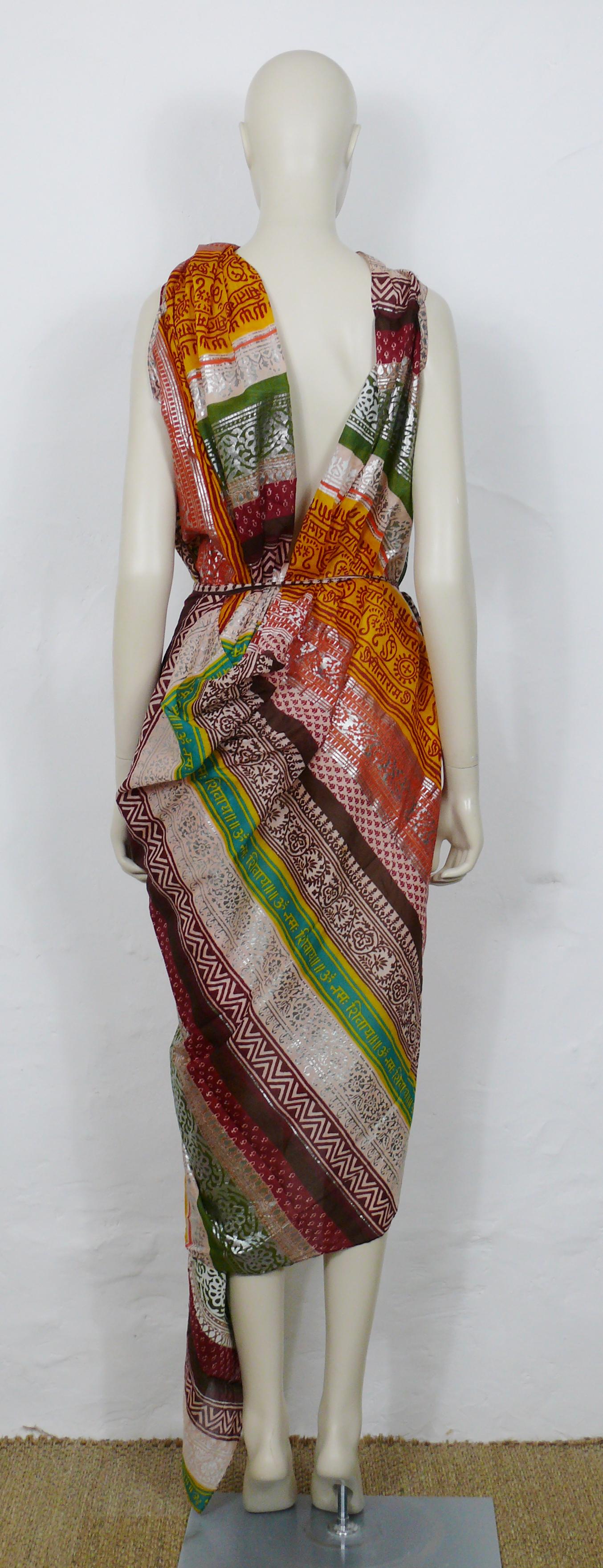 Women's Jean Paul Gaultier Vintage Cotton Sari Size M For Sale