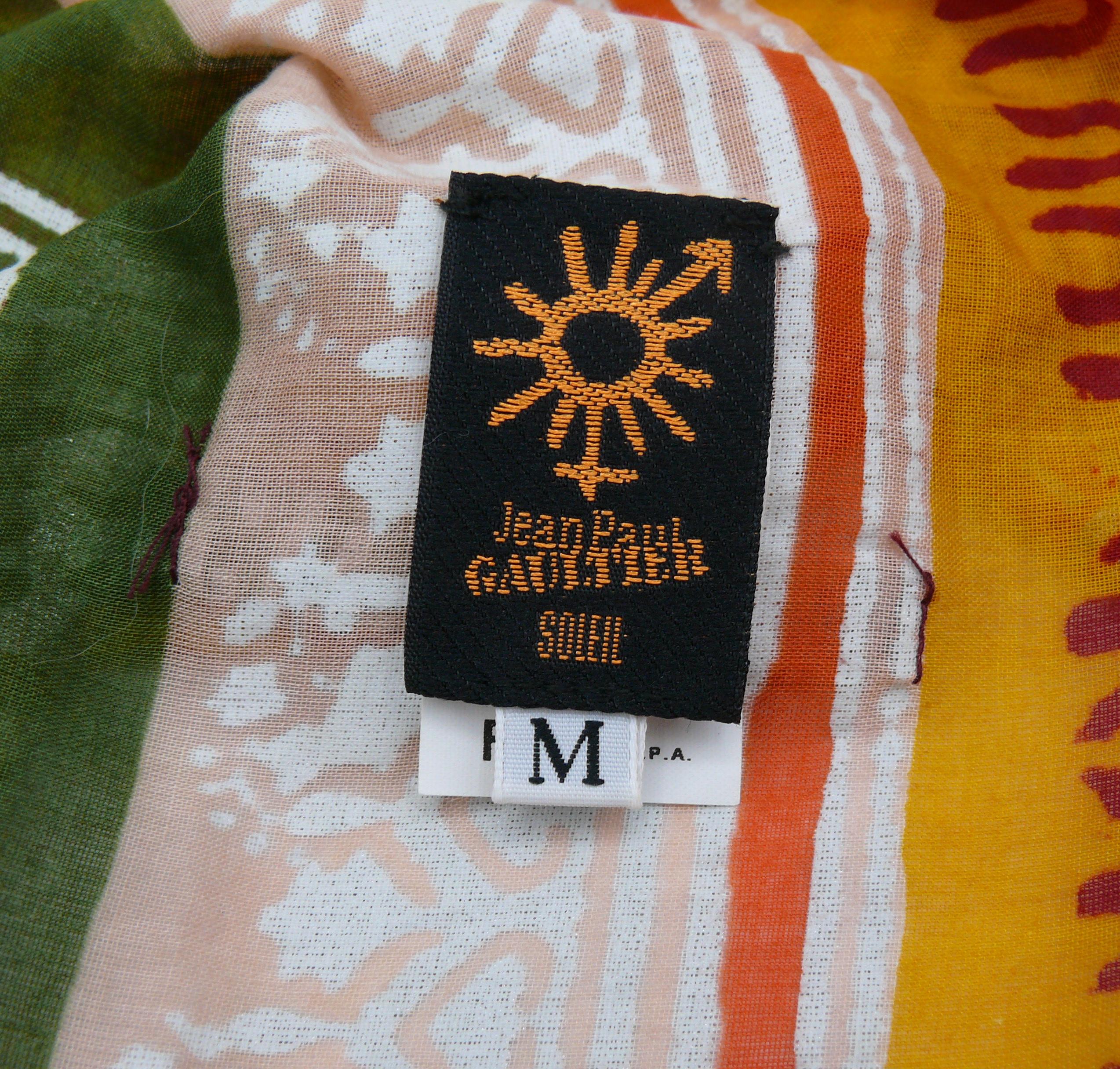 Jean Paul Gaultier Vintage Cotton Sari Size M For Sale 2