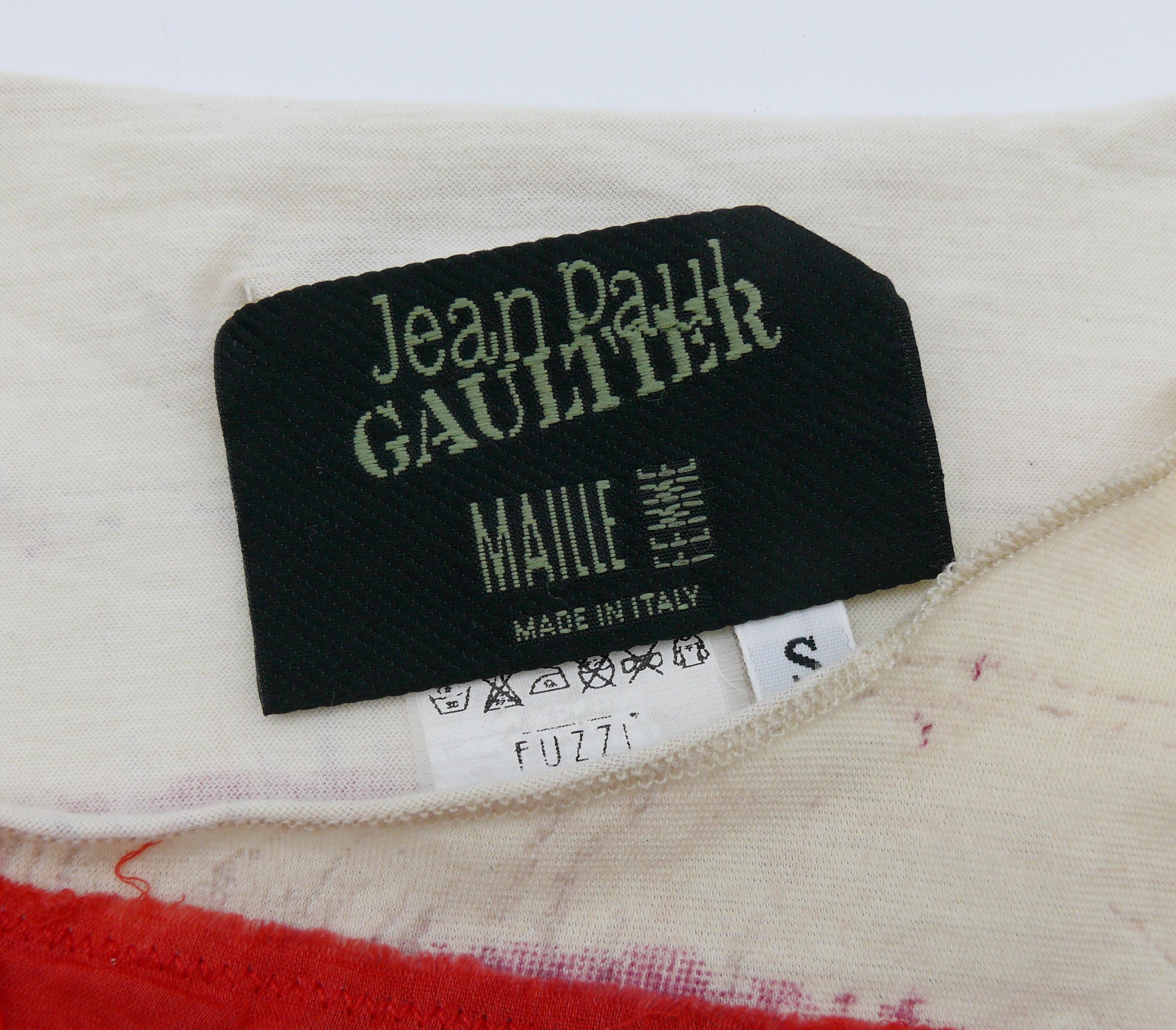 Jean Paul Gaultier Vintage Cotton Top Size S For Sale 1