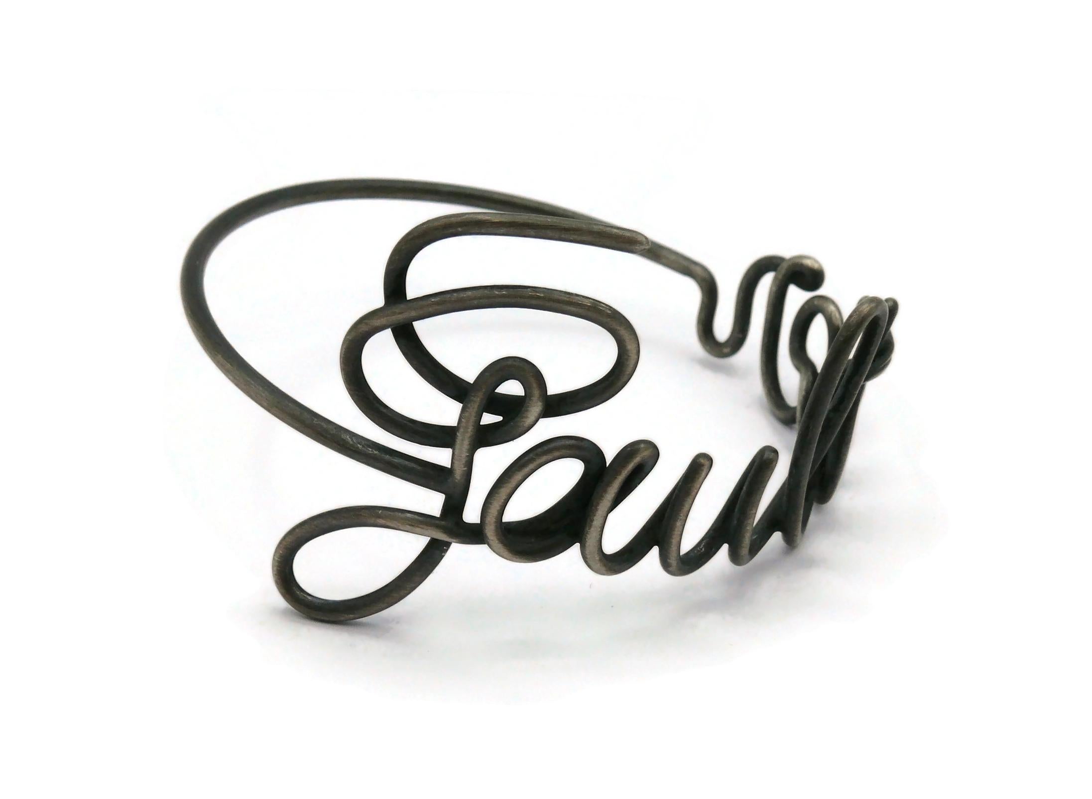 JEAN PAUL GAULTIER Bracelet jonc vintage incurvé Pour femmes en vente