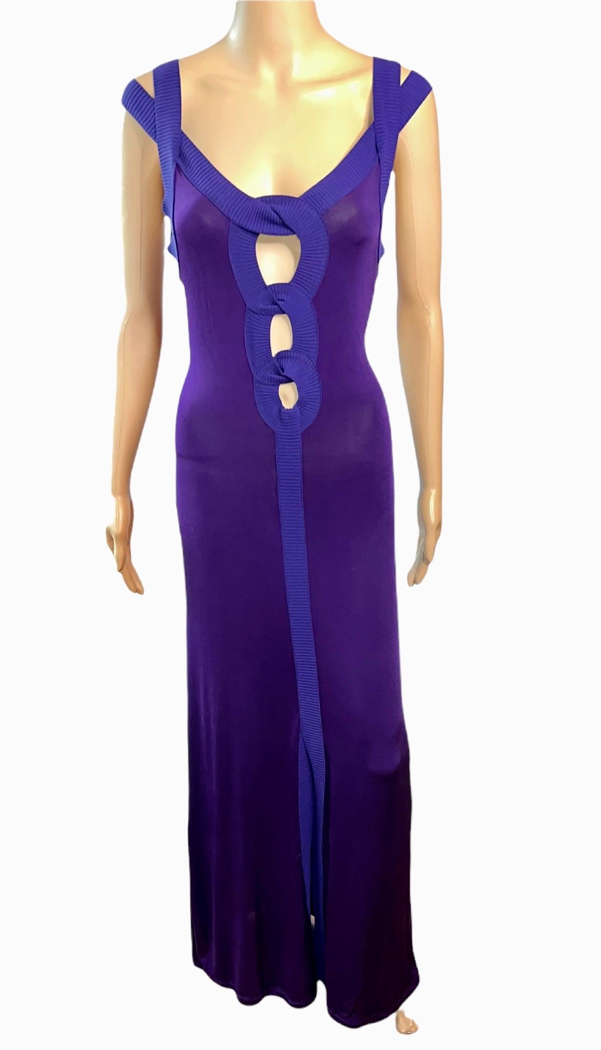 Jean Paul Gaultier S/S 2007 Cutout Bodycon Maxi Dress Size L

Please note this dress is very versatile and could be worn with the cutouts in front or back based on preference.
