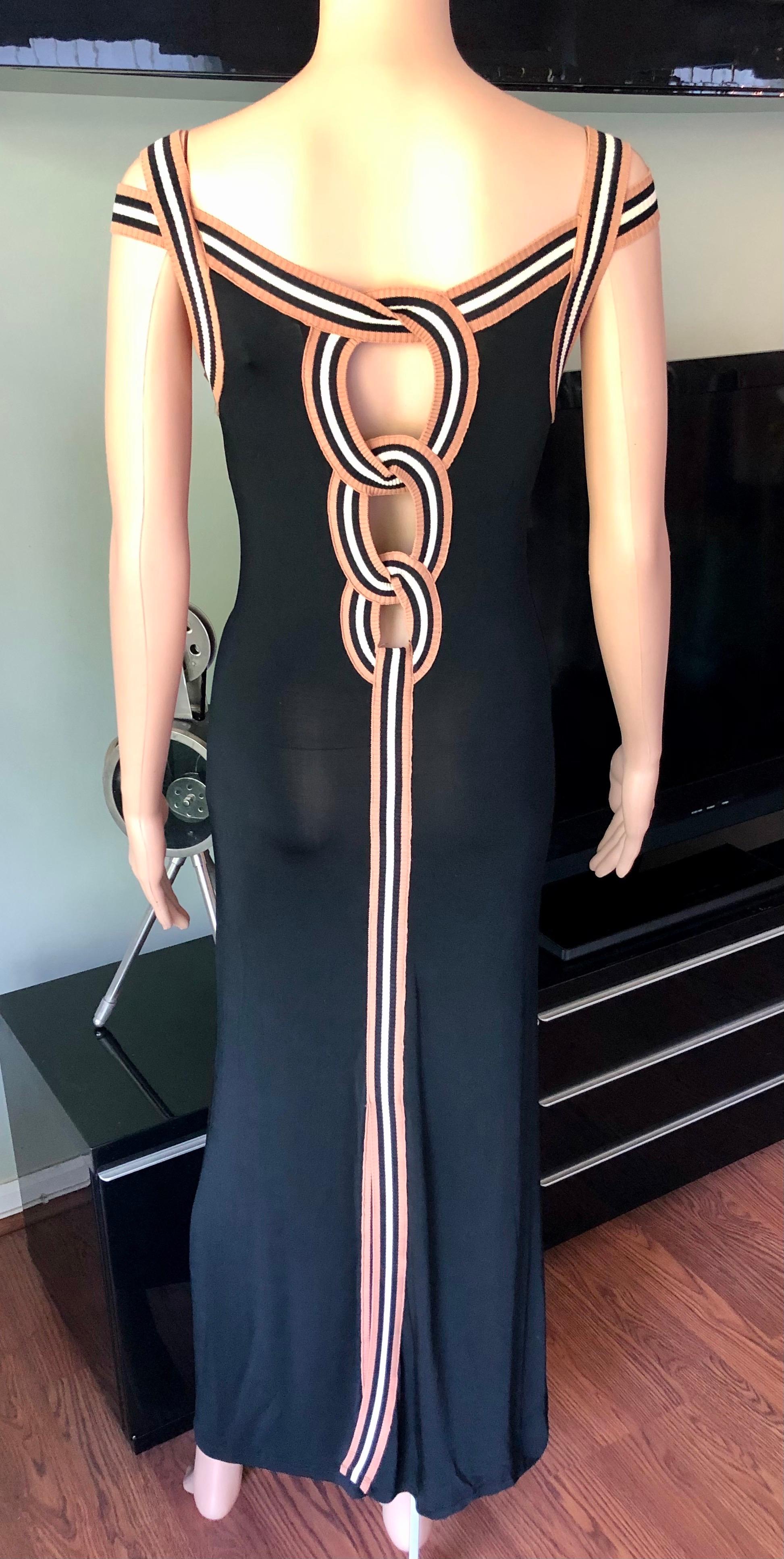 Jean Paul Gaultier Vintage Cutout Bodycon Maxi Dress 4