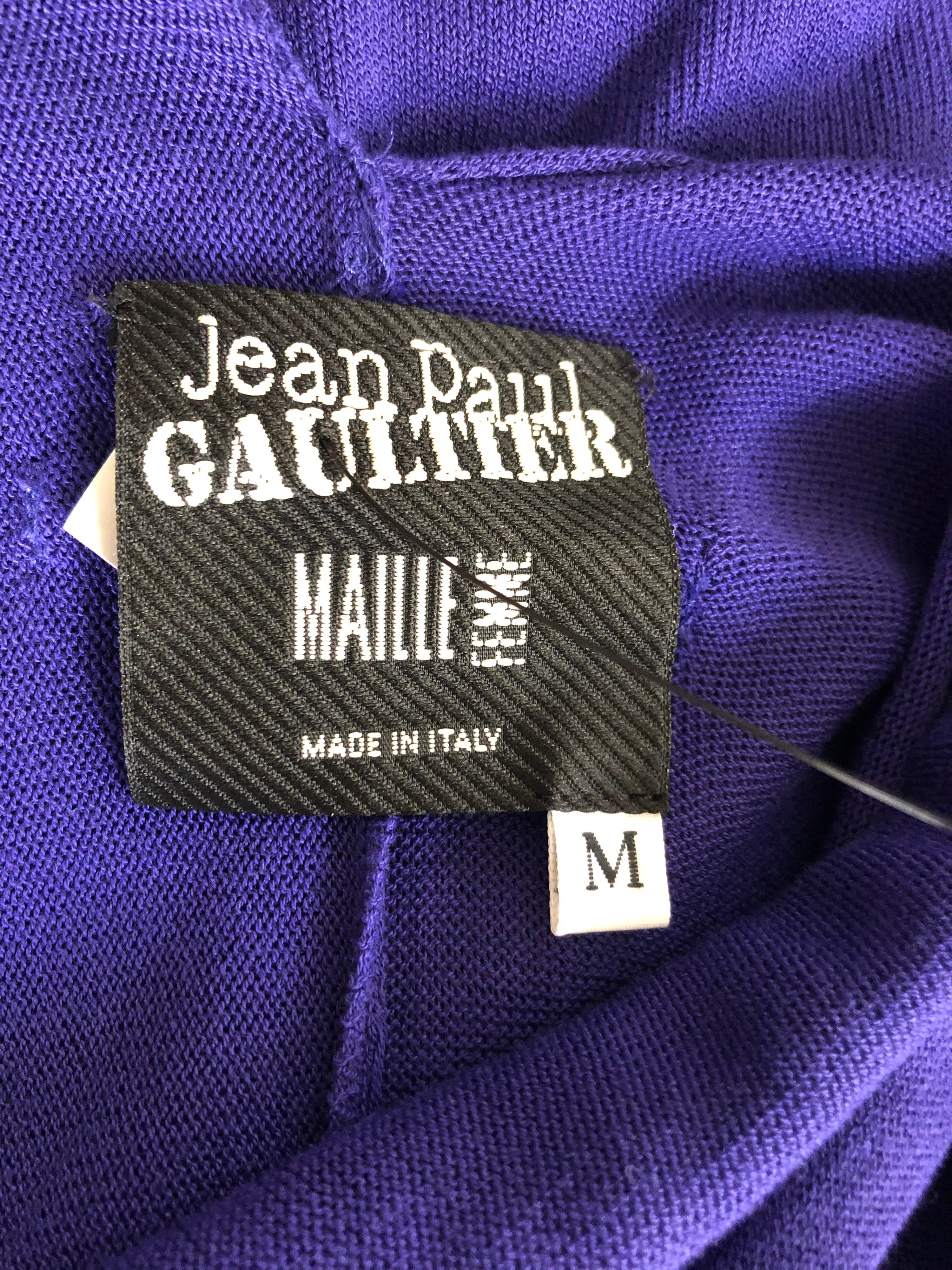 Jean Paul Gaultier Vintage Cutout Open Back Knitted Dress In Good Condition In Naples, FL