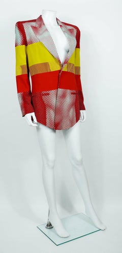 Jean Paul Gaultier Vintage Cyberbaba Body Illusion Blazer USA Size 10