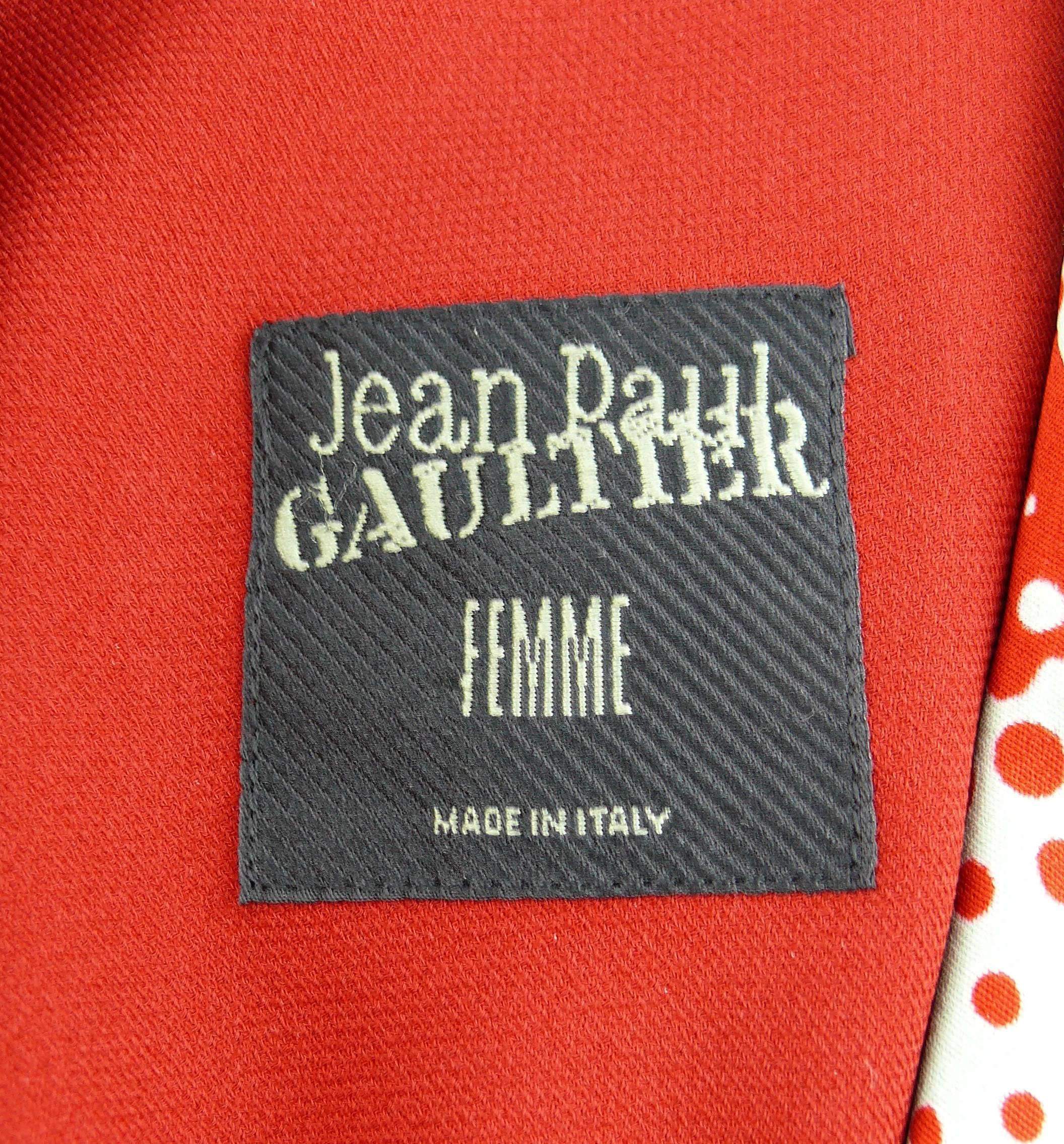 Jean Paul Gaultier Vintage Cyberbaba Body Illusion Blazer USA Size 10 2