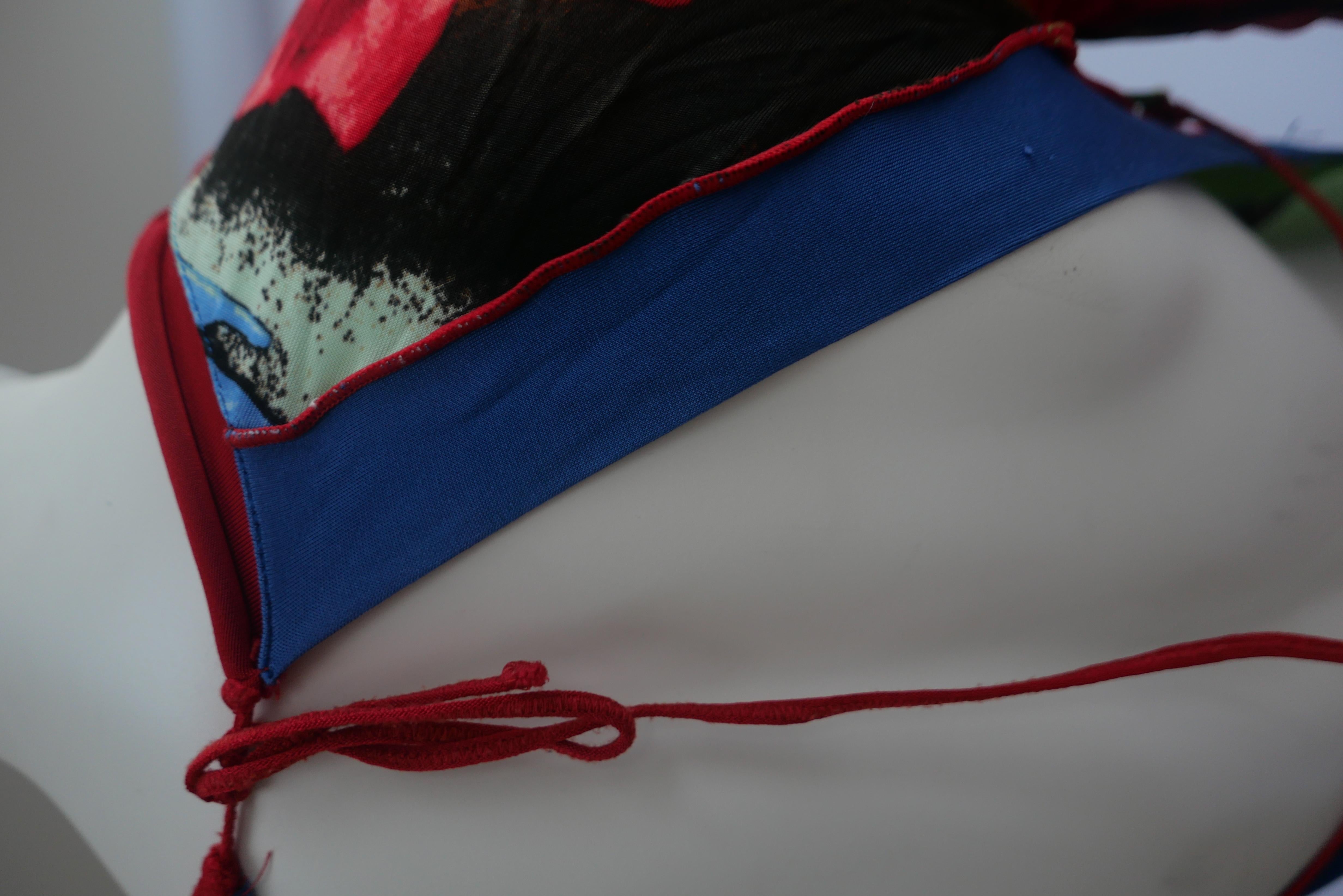 Jean Paul Gaultier Vintage Dress With Rose Print In Fair Condition In London, GB