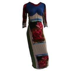 Jean Paul Gaultier Vintage Kleid mit Rosenprint