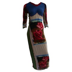 Jean Paul Gaultier Vintage Dress With Rose Print