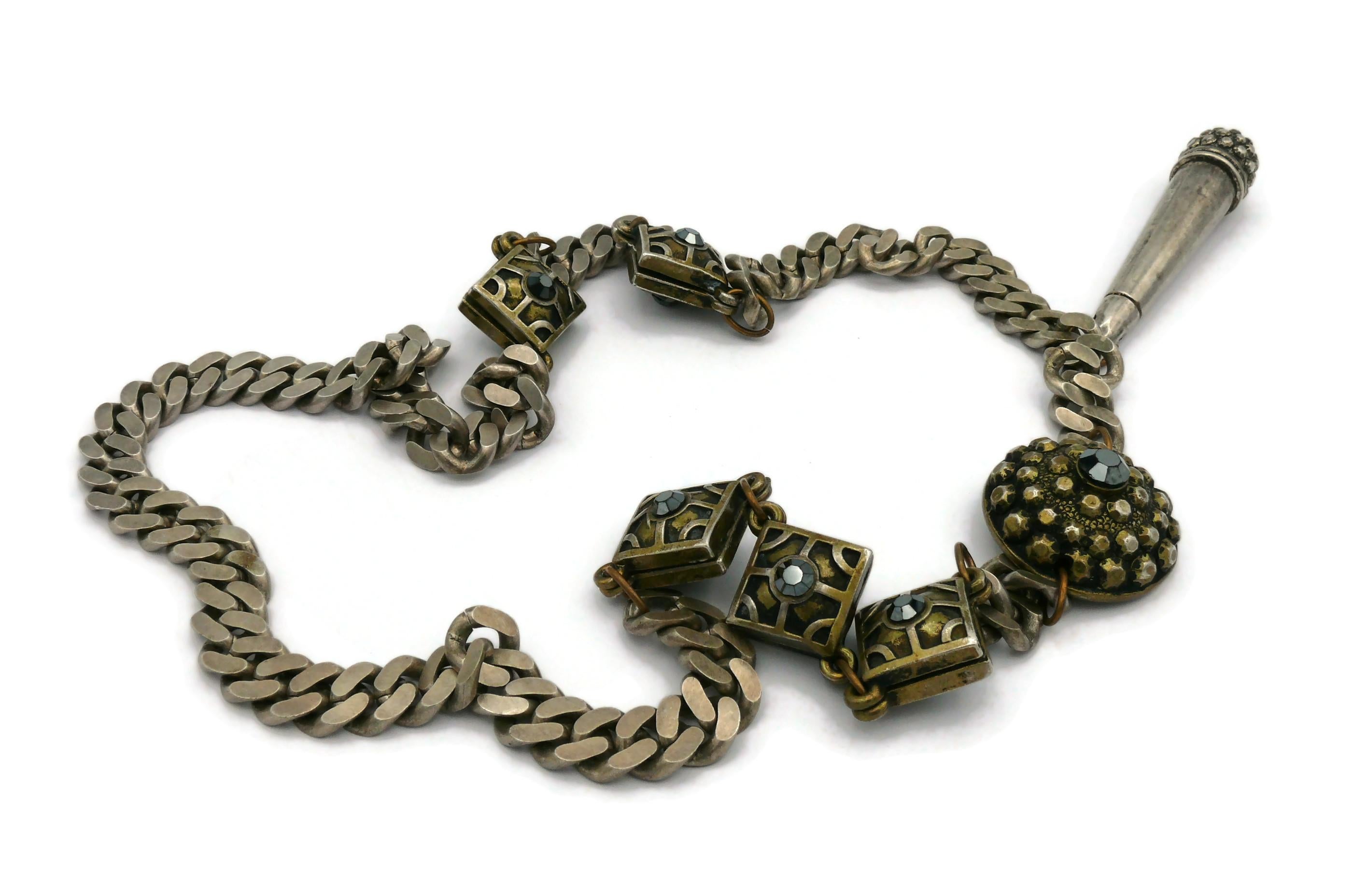 Women's JEAN PAUL GAULTIER Vintage Ethnic Chain Necklace For Sale