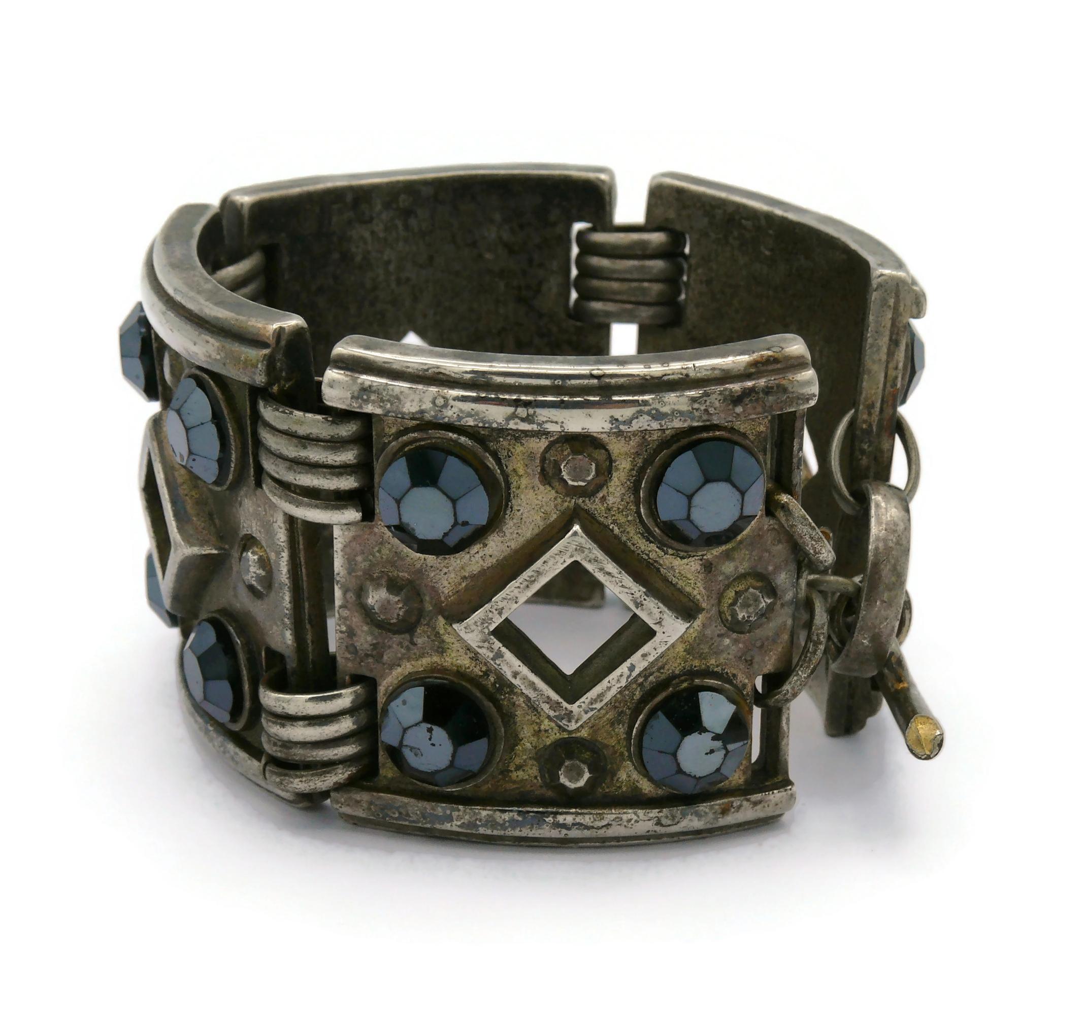 JEAN PAUL GAULTIER Vintage Ethnic Cuff Bracelet For Sale 3