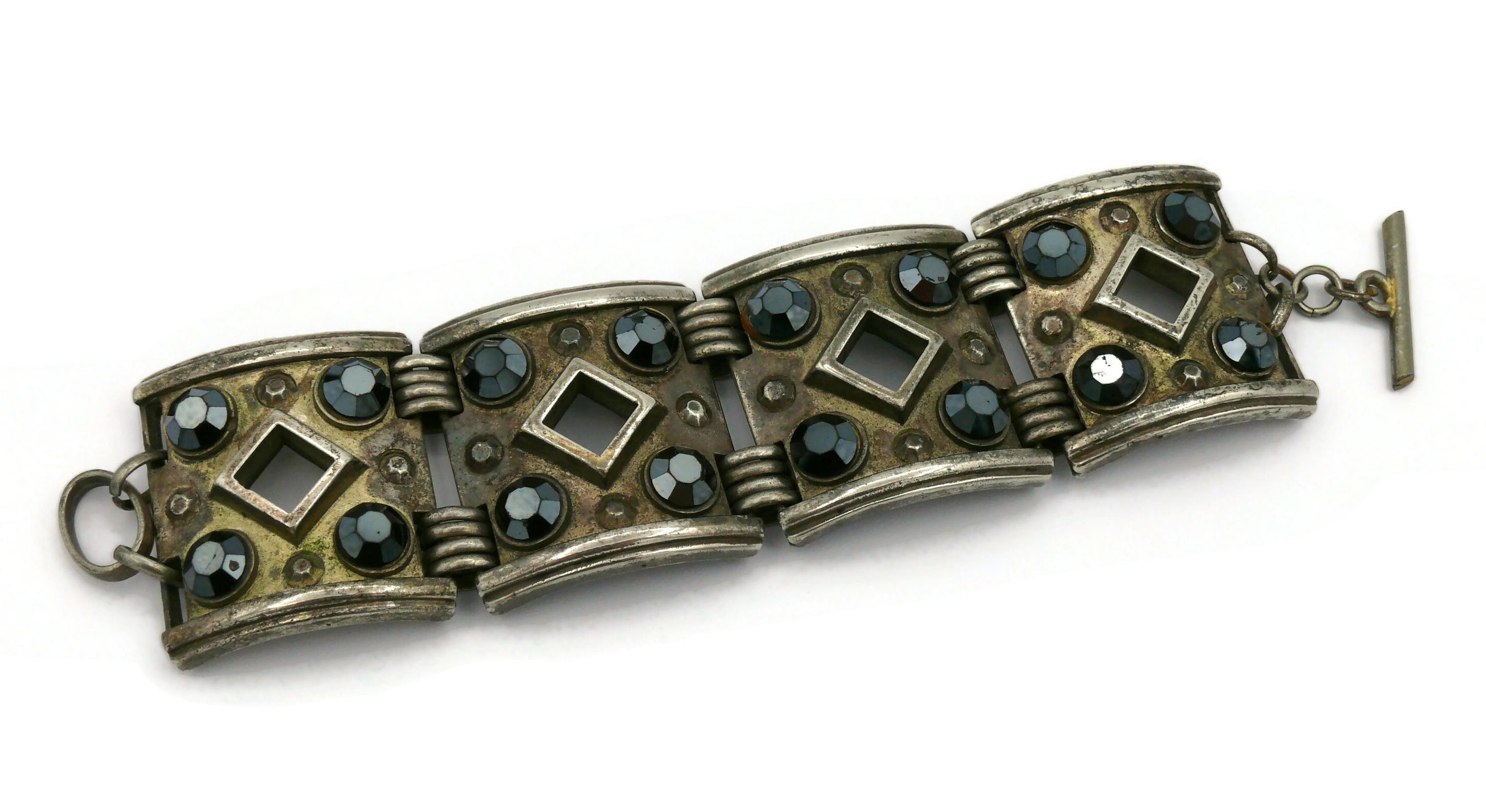 JEAN PAUL GAULTIER Vintage Ethnic Cuff Bracelet For Sale 5