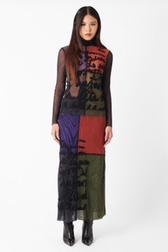 Jean Paul Gaultier Vintage F/W 2001 Print Mesh Co-ord Set