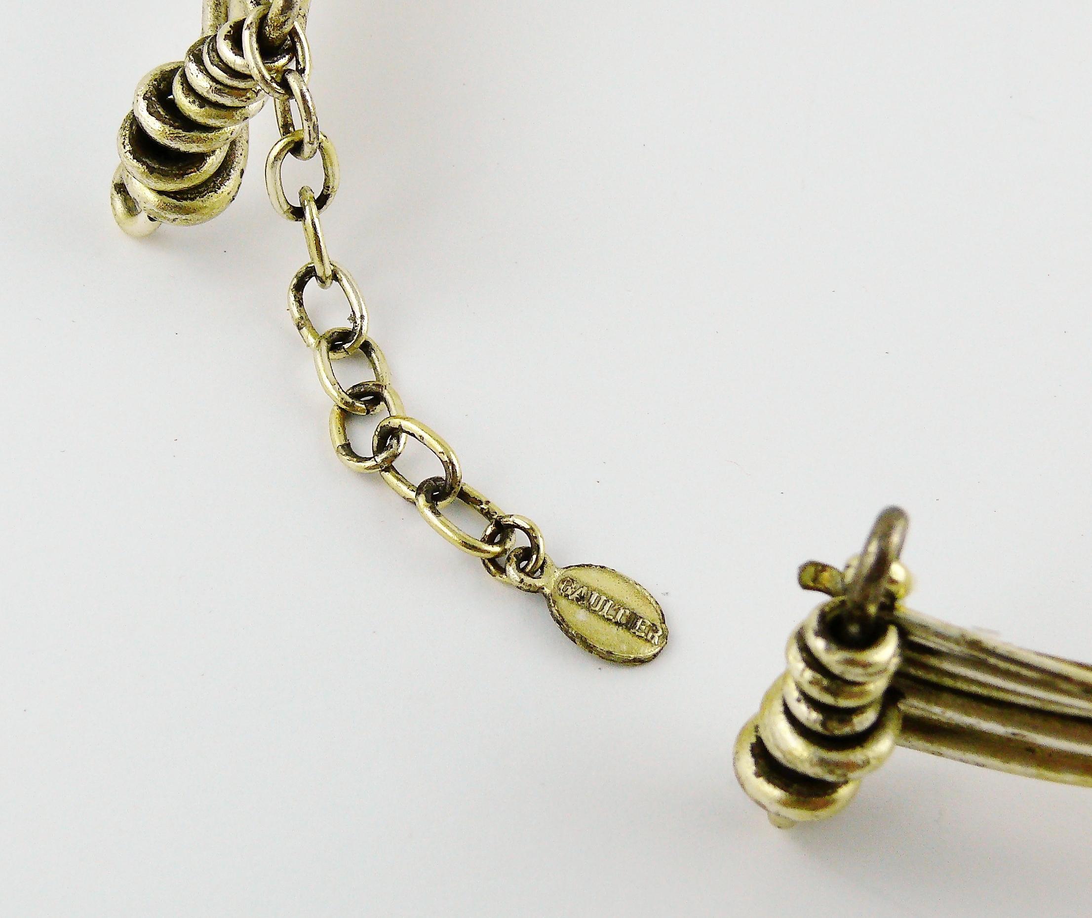 Jean Paul Gaultier Vintage Fringed Torque Necklace For Sale 11