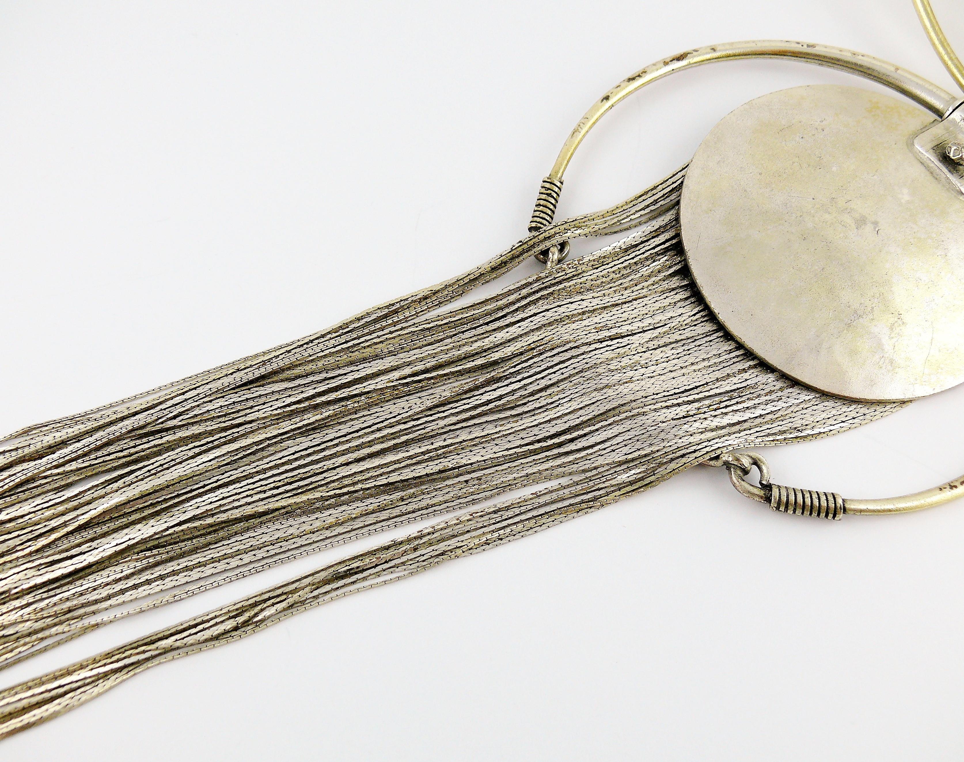 Jean Paul Gaultier Vintage Fringed Torque Necklace For Sale 1