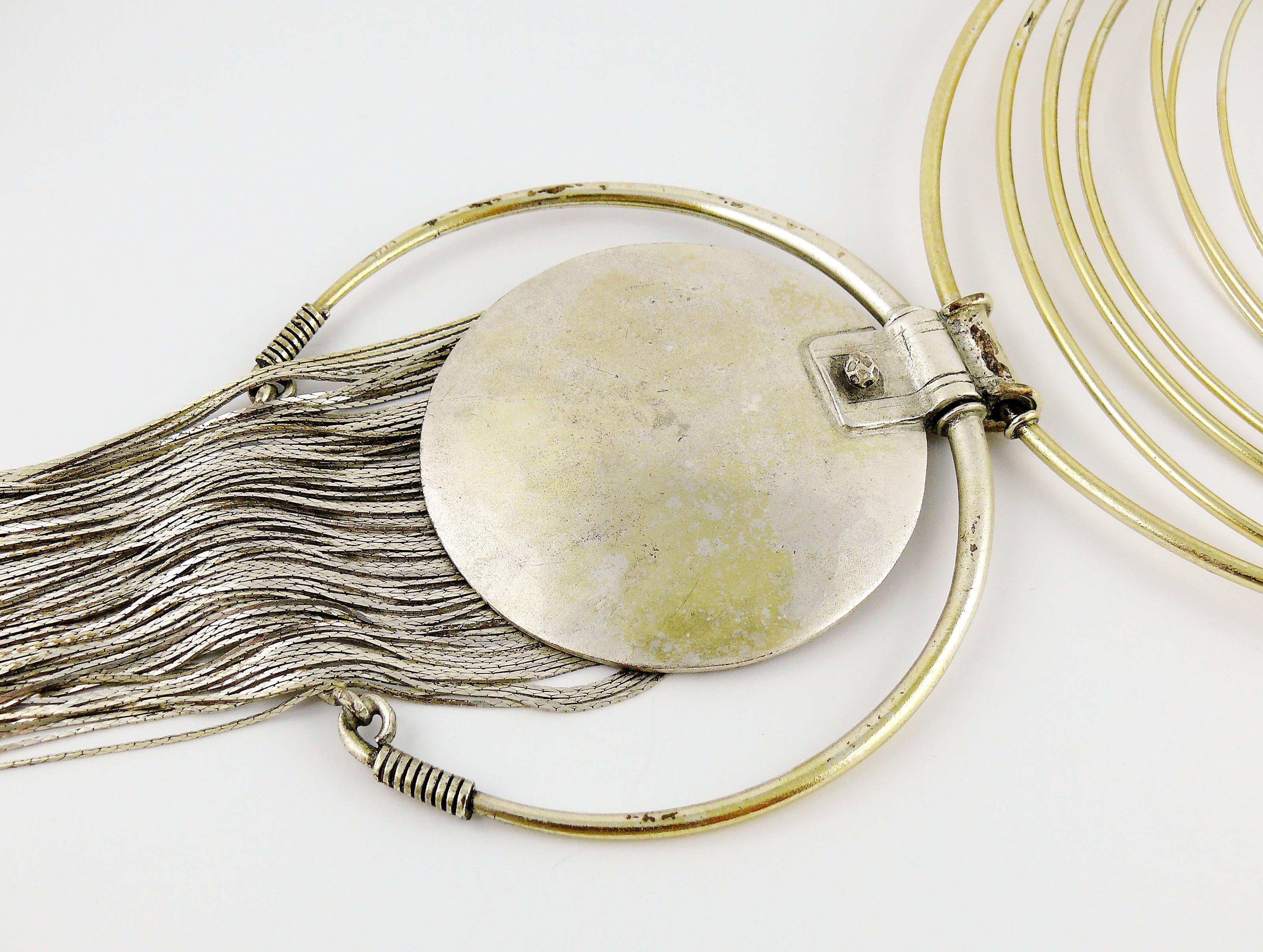 Jean Paul Gaultier Vintage Fringed Torque Necklace For Sale 2