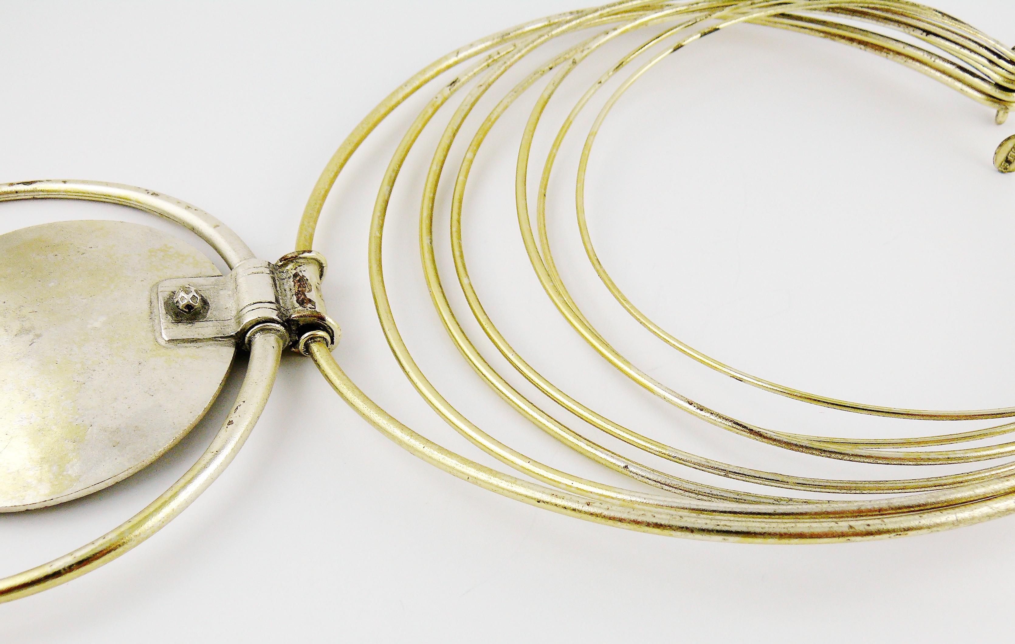 Jean Paul Gaultier Vintage Fringed Torque Necklace For Sale 4