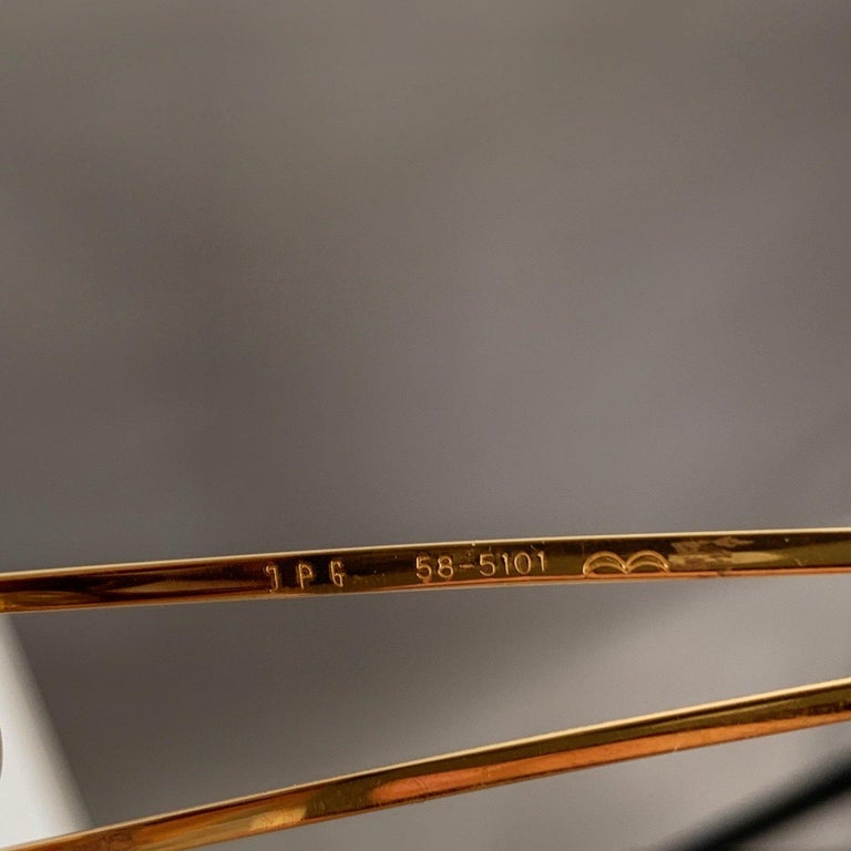 Jean Paul Gaultier Vintage Gold Tone Sunglasses Mod. 58-5101 For Sale ...