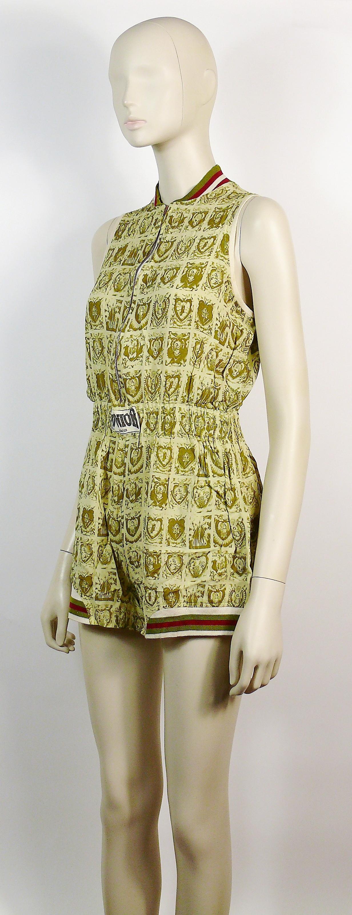 Jean Paul Gaultier Vintage Holy Pictures Print Shortall For Sale 2