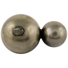 Jean Paul Gaultier Grande bague double sphère vintage en forme de sphère