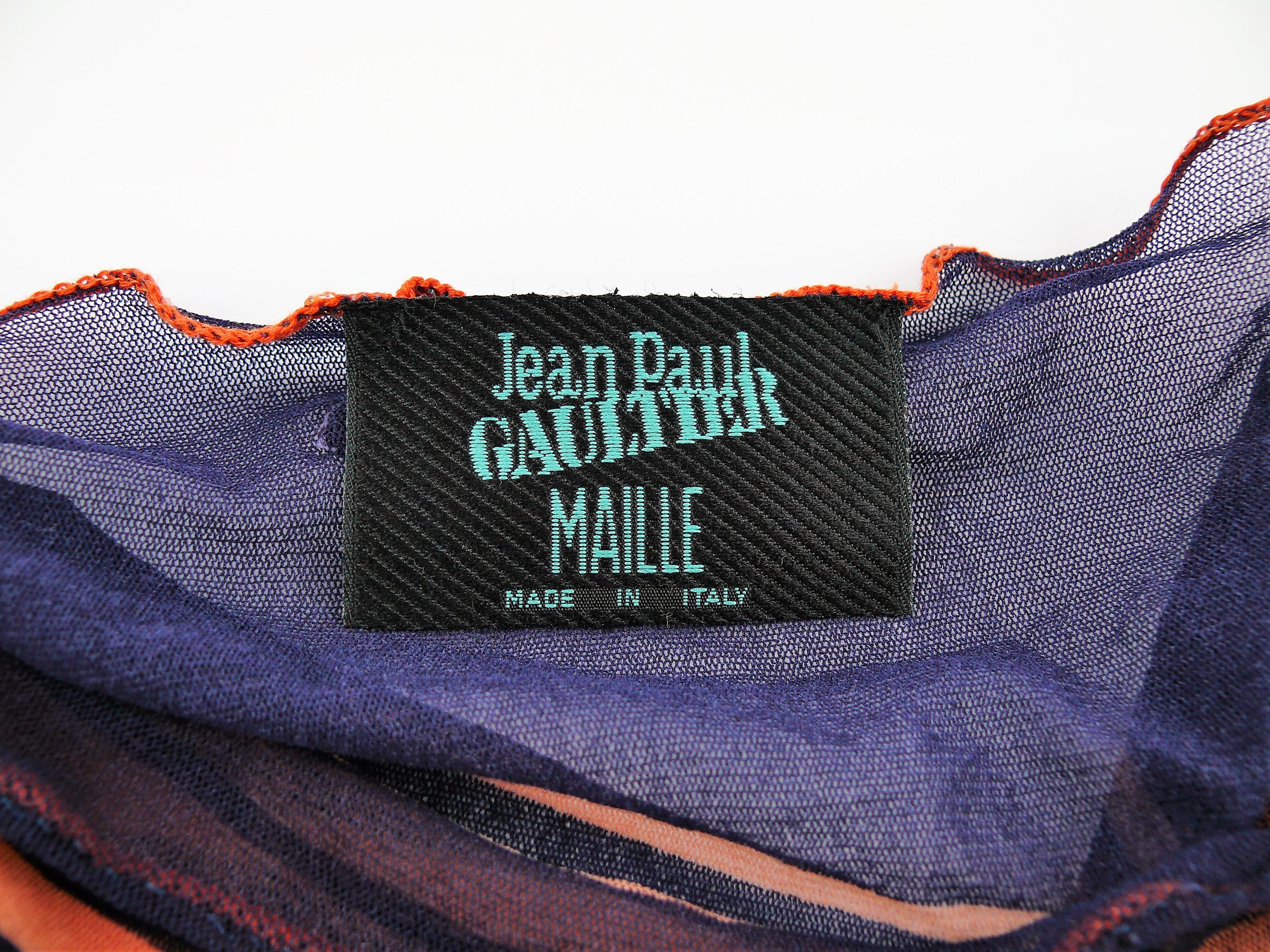 Jean Paul Gaultier Vintage Iconic Body Contour Maxi Caftan S/S 1996 Collection 7
