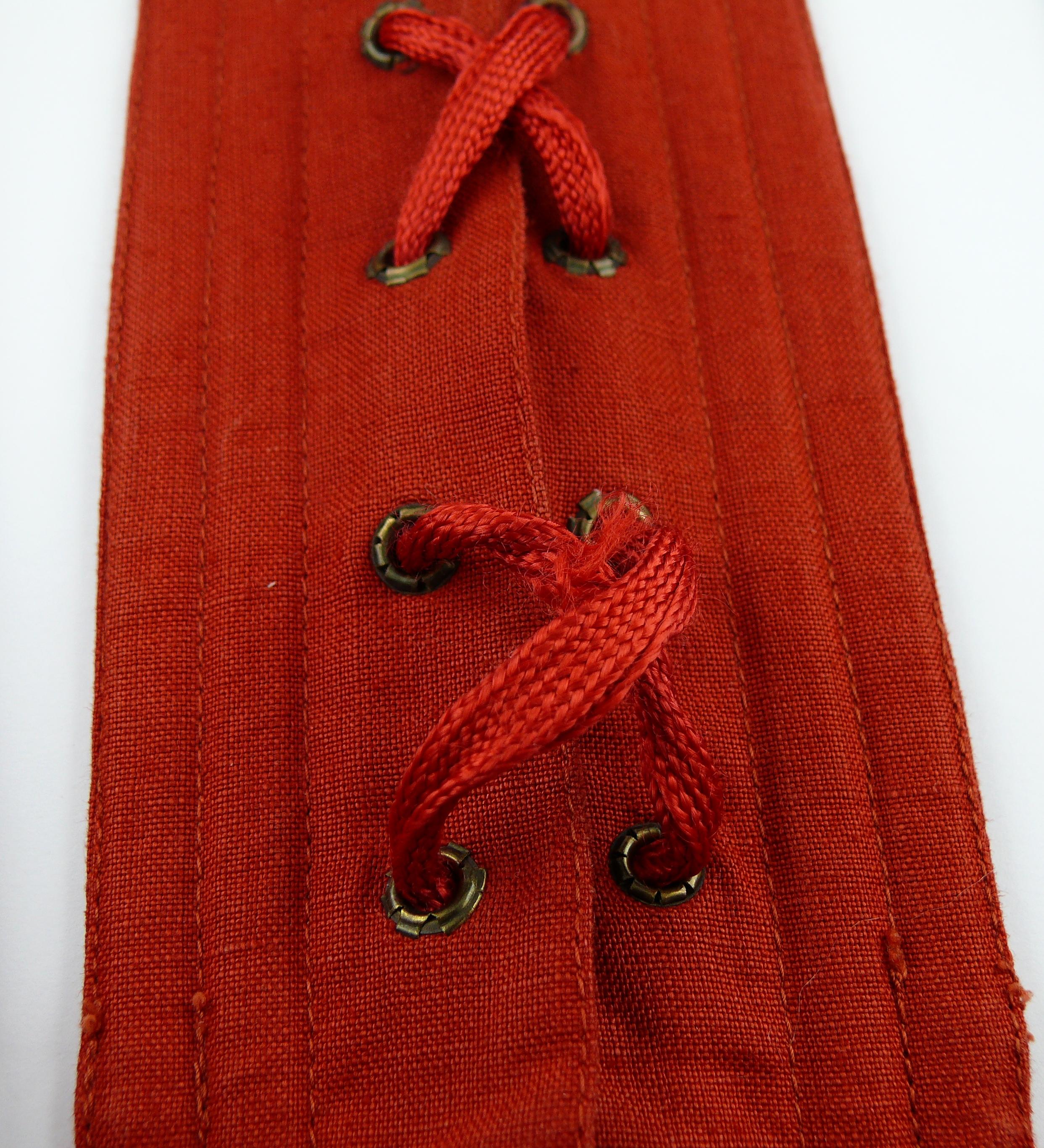 Women's Jean Paul Gaultier Vintage Iconic Brick Red Vest