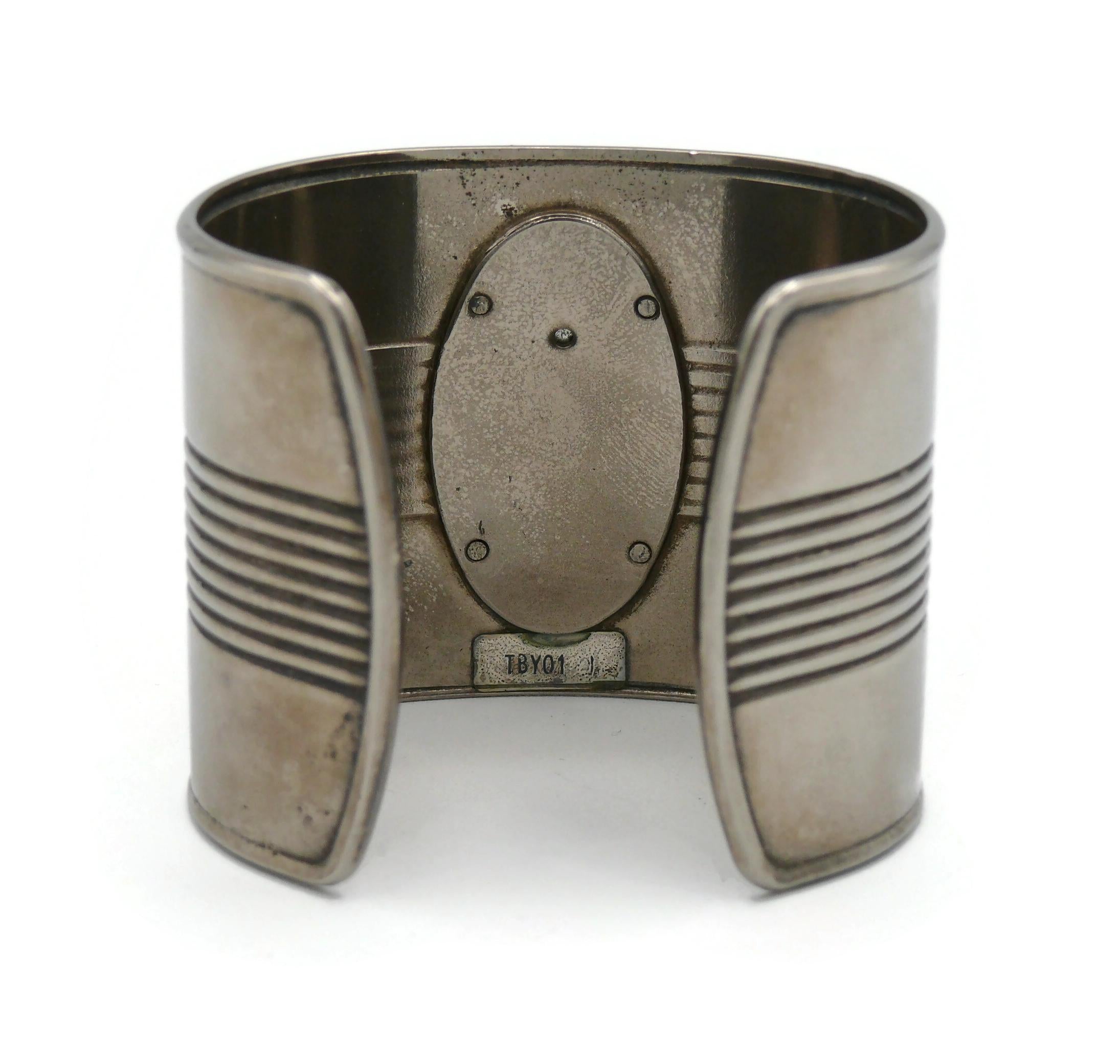 JEAN PAUL GAULTIER Vintage Iconic Tin Can Cuff Bracelet 4