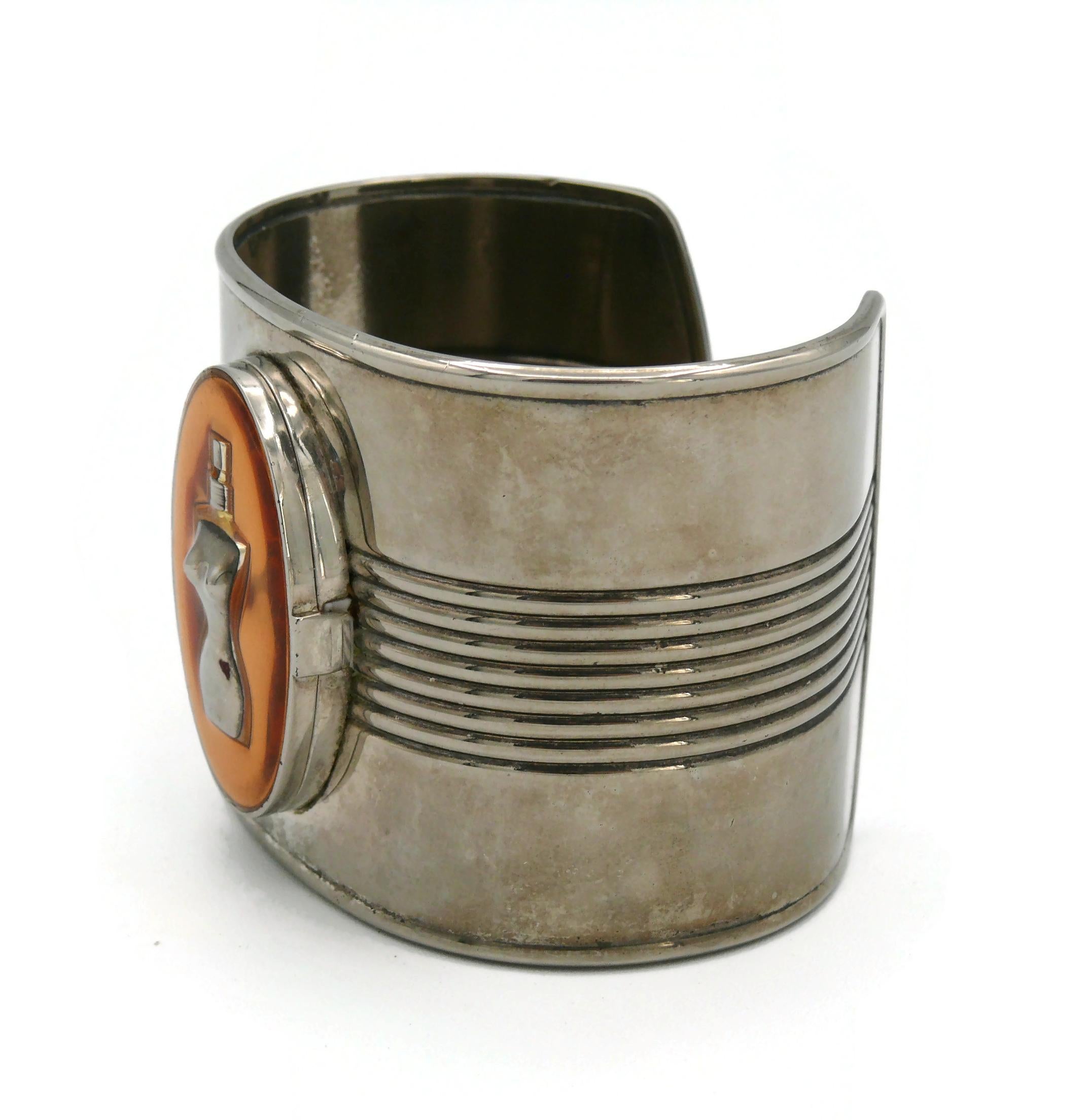 JEAN PAUL GAULTIER Vintage Iconic Tin Can Cuff Bracelet 6