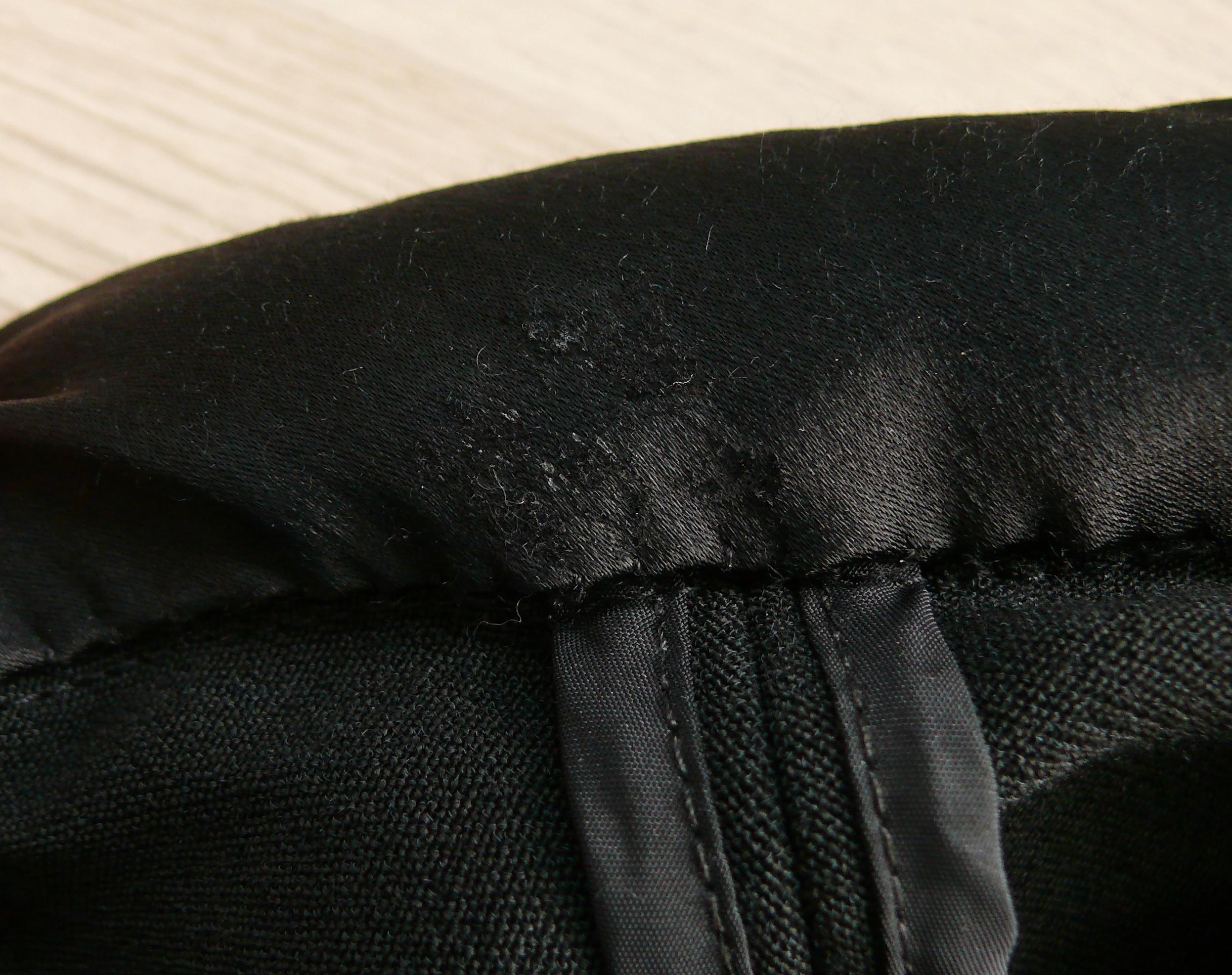 Jean Paul Gaultier Vintage ikonische schwarze Jacke mit Röhrenkragen, US Größe 10 im Angebot 4