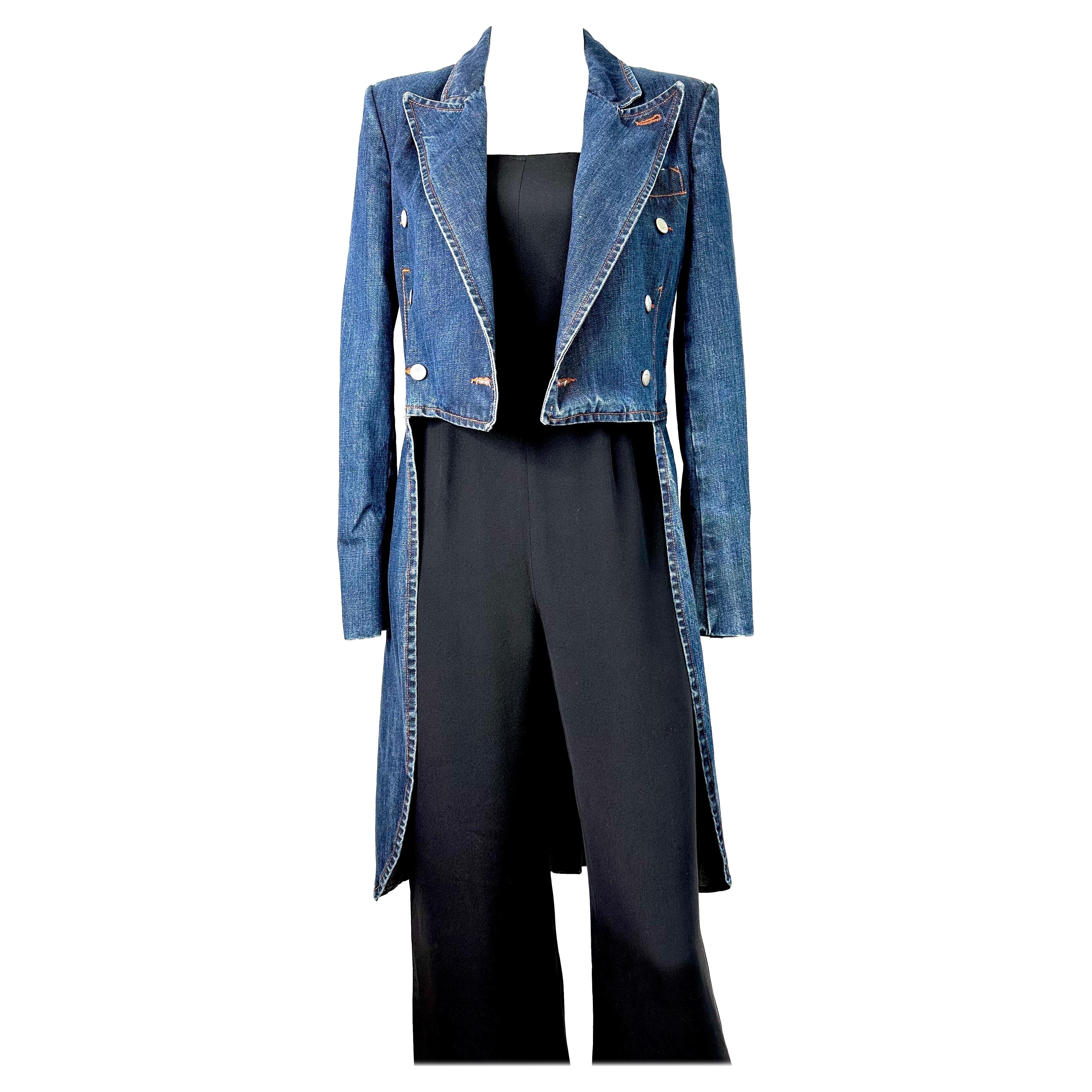 Jean Paul Gaultier Chaqueta vaquera vintage de frac