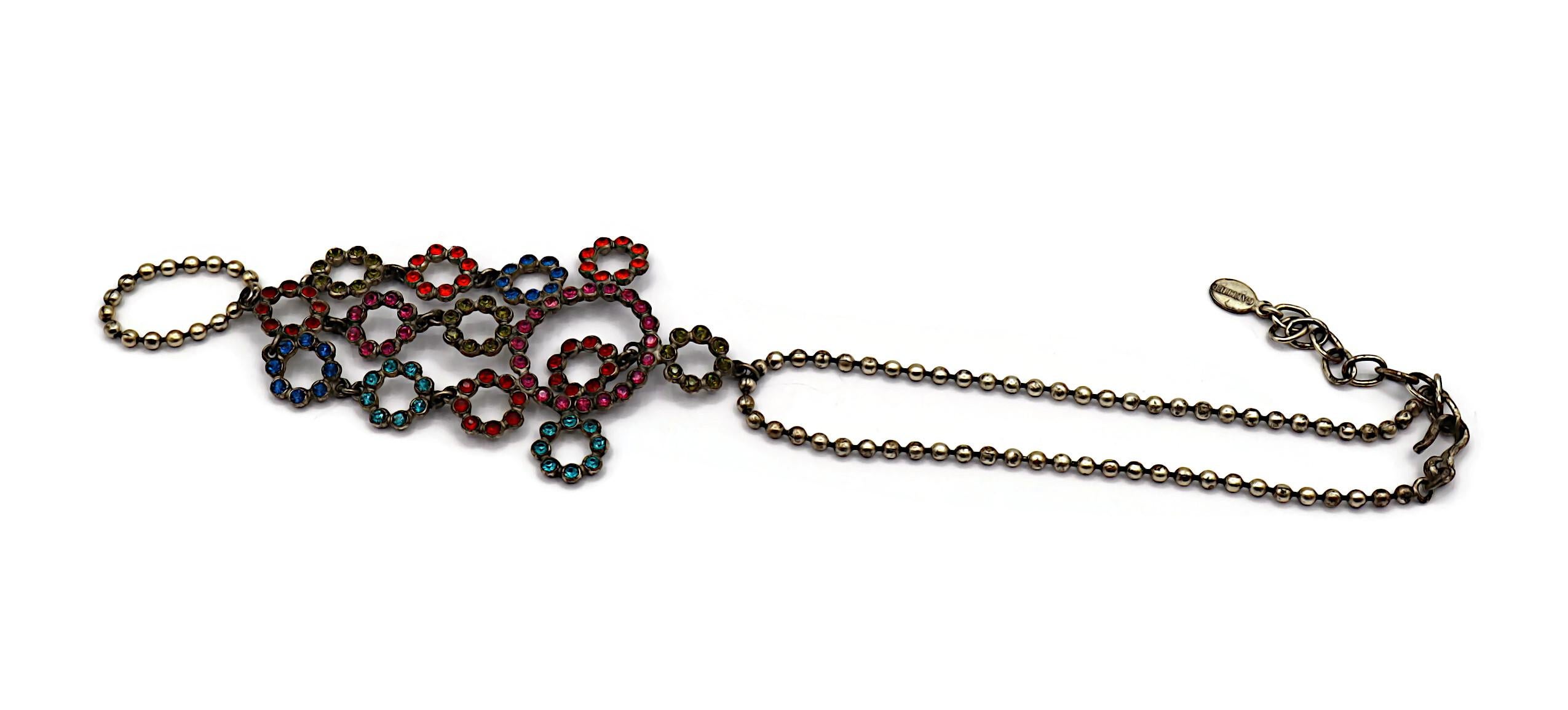JEAN PAUL GAULTIER Vintage Jewelled Ring and Bracelet For Sale 1
