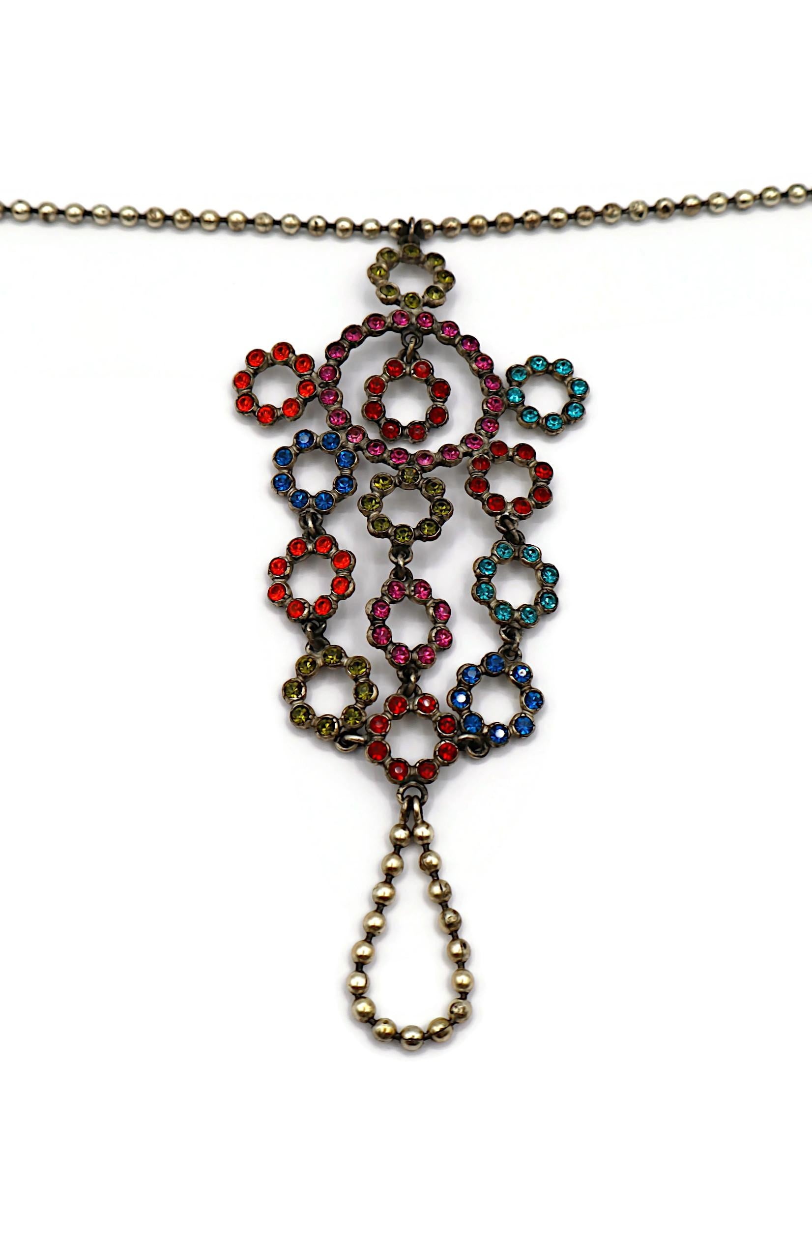 JEAN PAUL GAULTIER Vintage Jewelled Ring and Bracelet For Sale 5