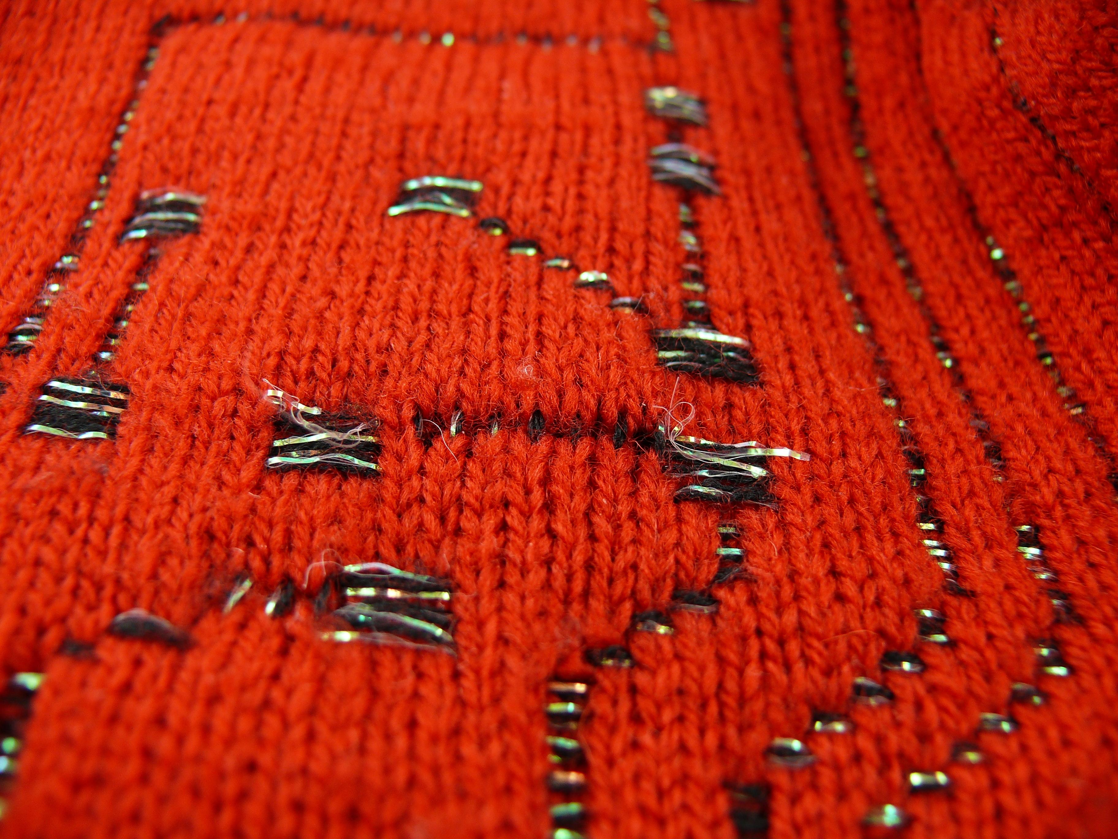 Jean Paul Gaultier Vintage Knit Circuit Board Sweater For Sale 1