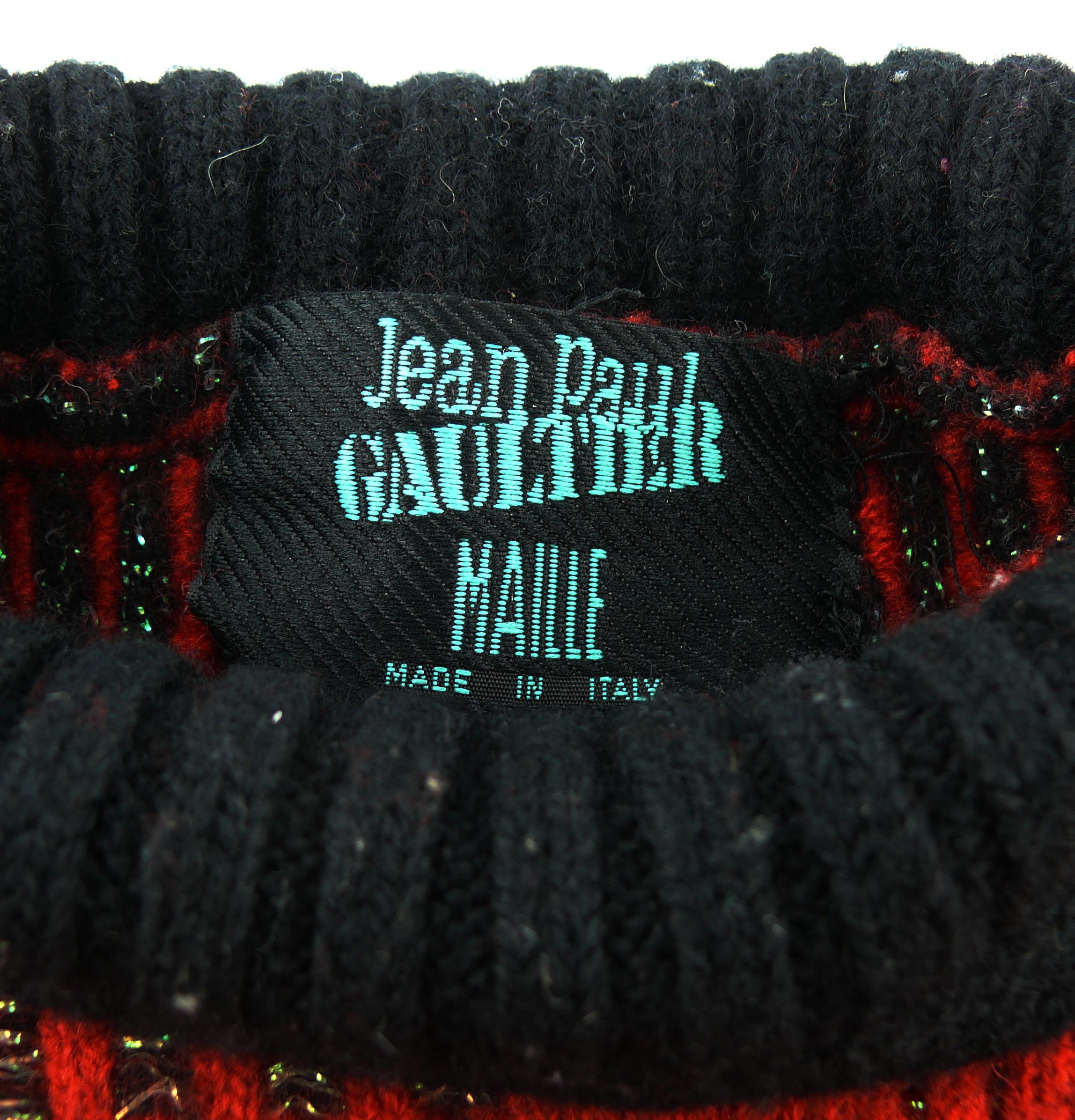 Jean Paul Gaultier Vintage Knit Circuit Board Sweater Size L 3