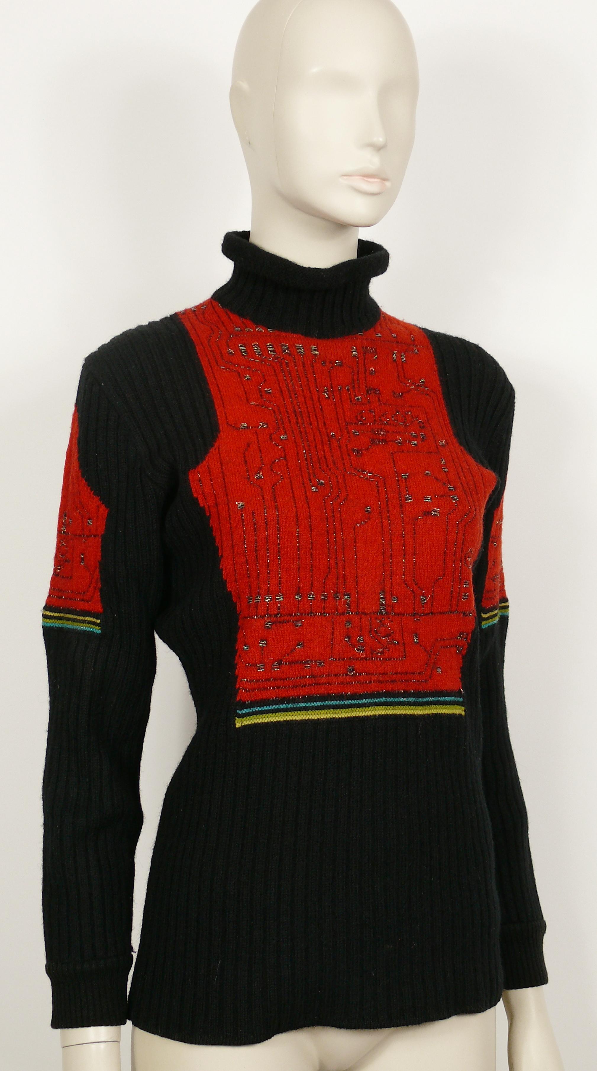 gaultier circuit board sweater