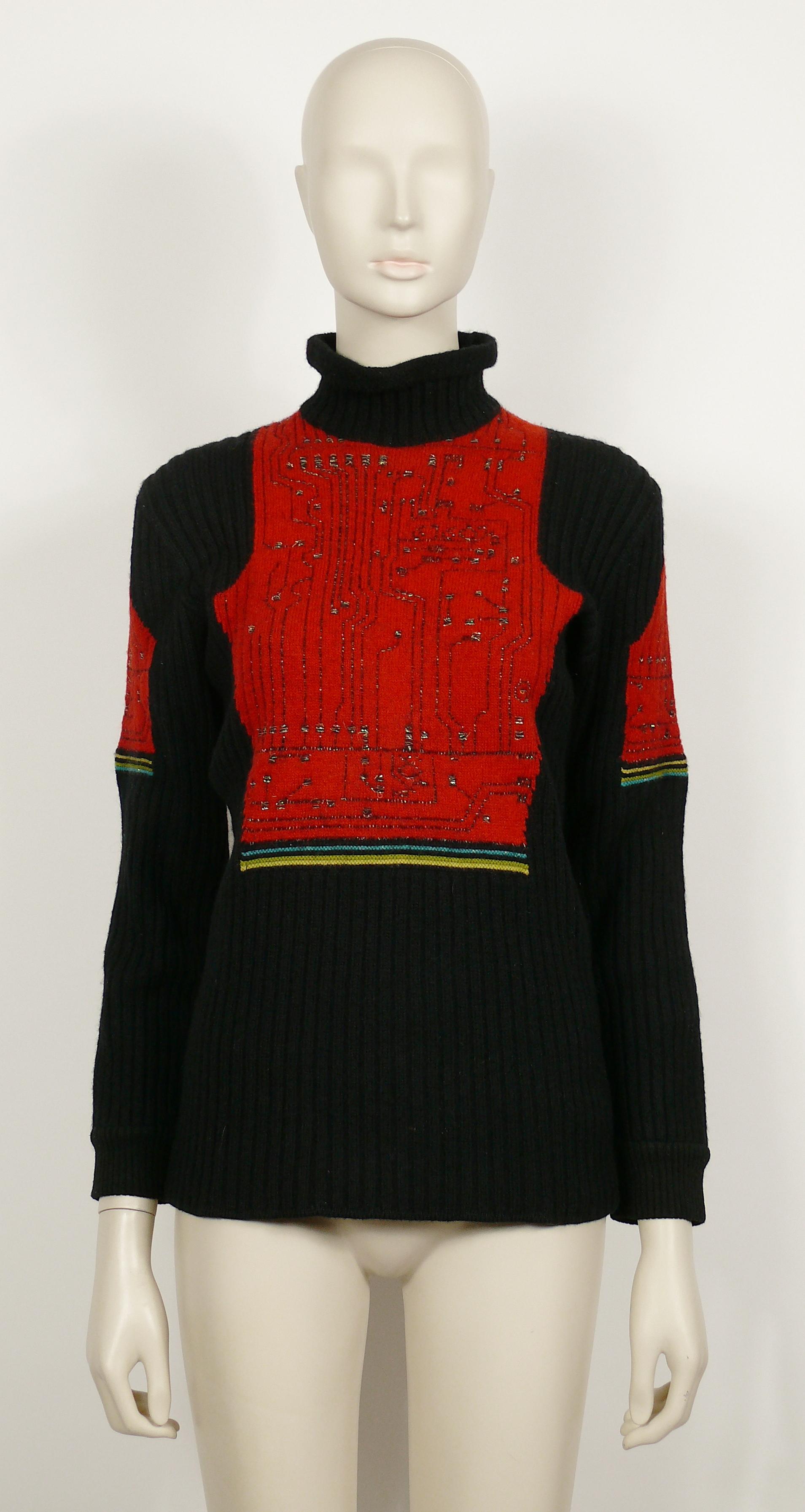 jean paul gaultier circuit board sweater