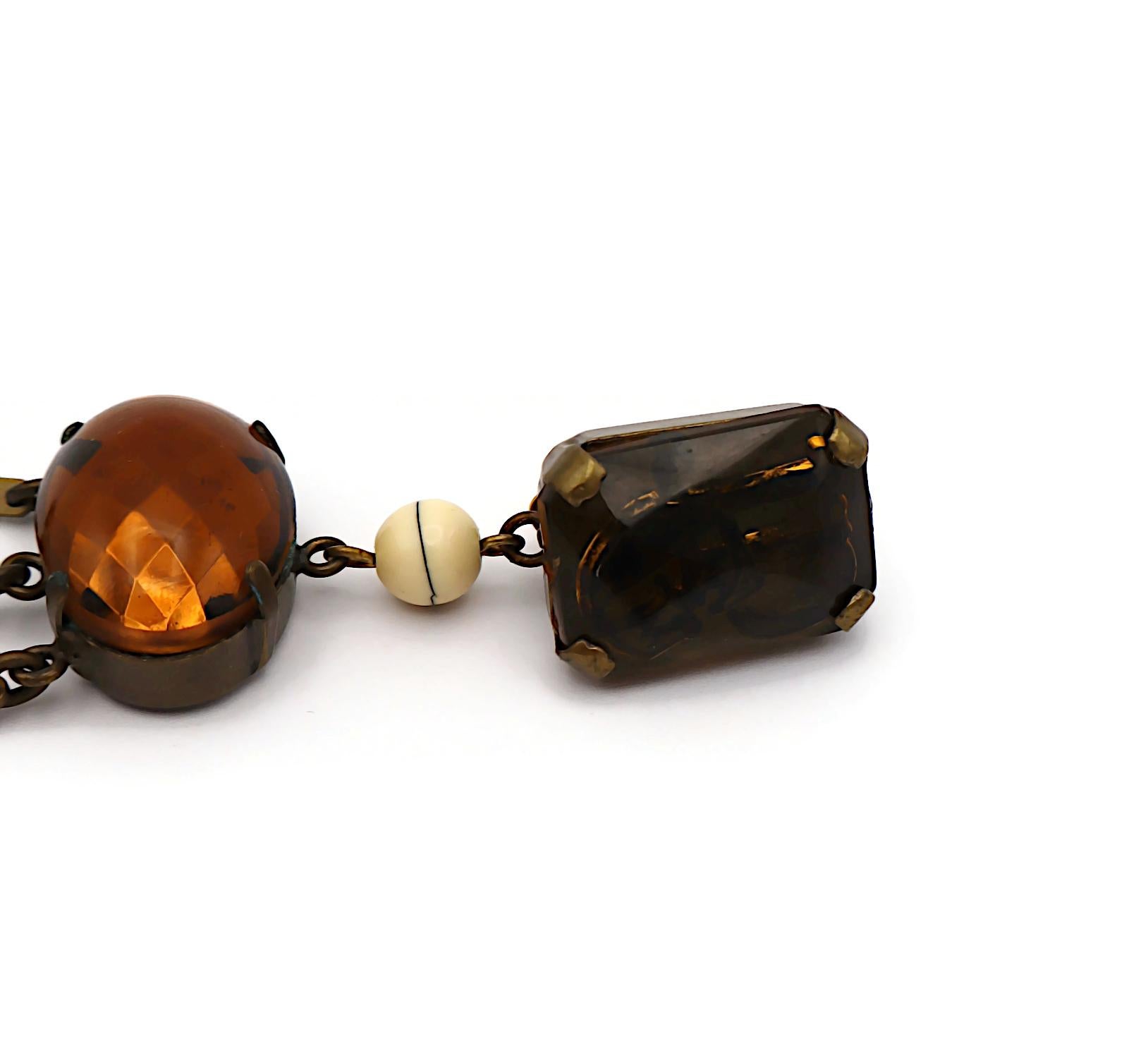 JEAN PAUL GAULTIER Langer Kronleuchter-Ohrring im Vintage-Stil, baumelnd im Angebot 12