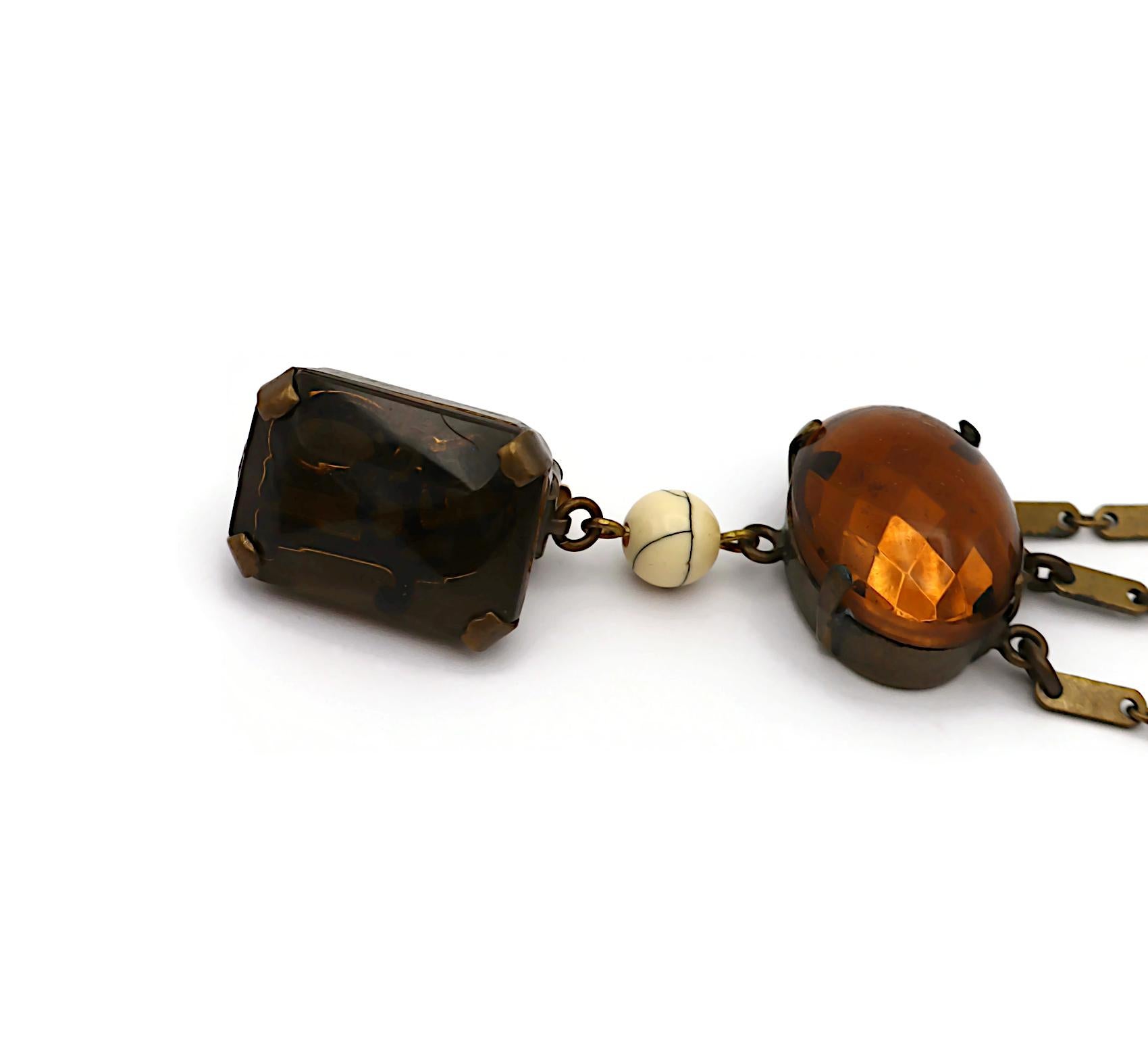 JEAN PAUL GAULTIER Langer Kronleuchter-Ohrring im Vintage-Stil, baumelnd im Angebot 6