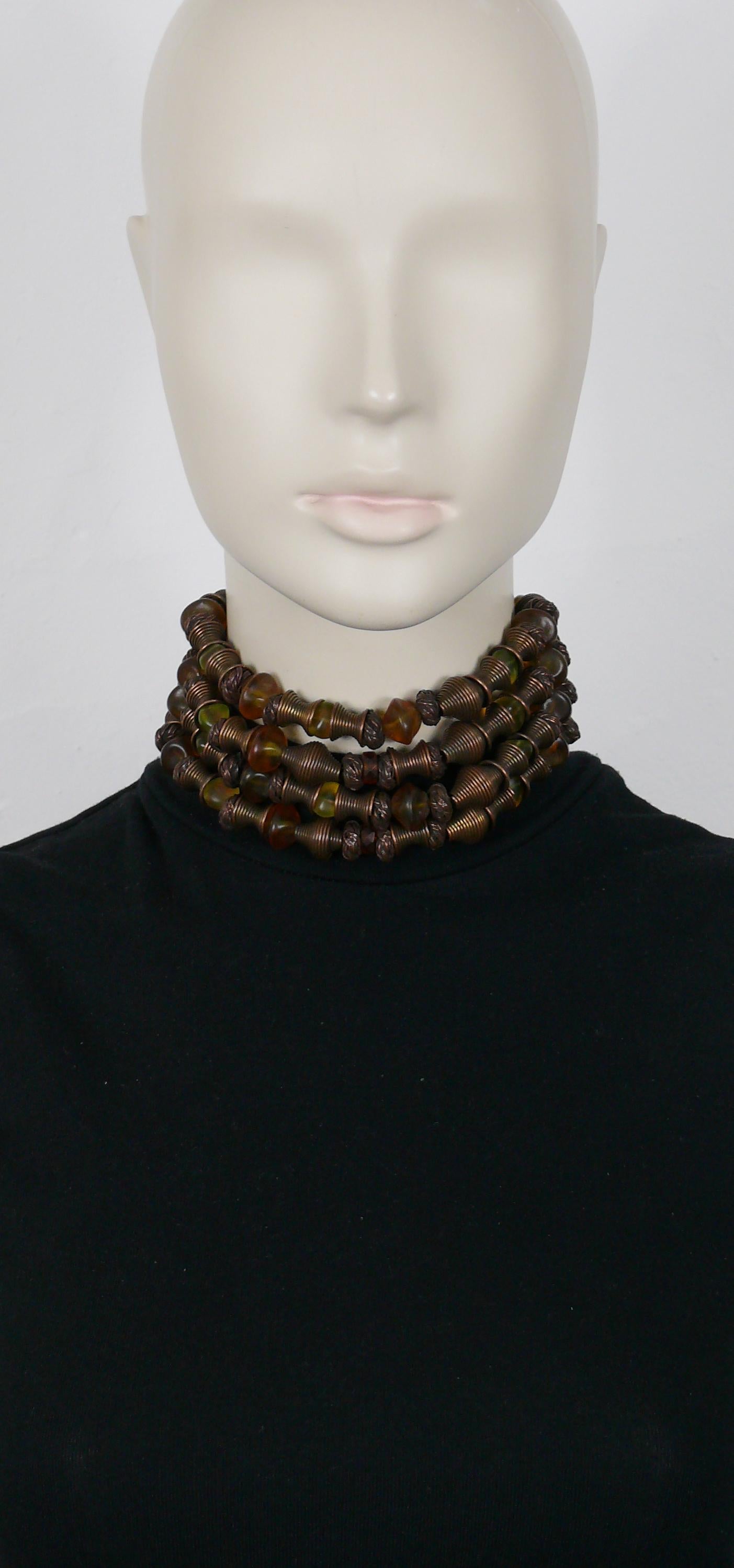 JEAN PAUL GAULTIER Vintage Massaï Choker Necklace For Sale 3