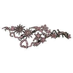 JEAN PAUL GAULTIER Vintage Massive Jewelled Brooch