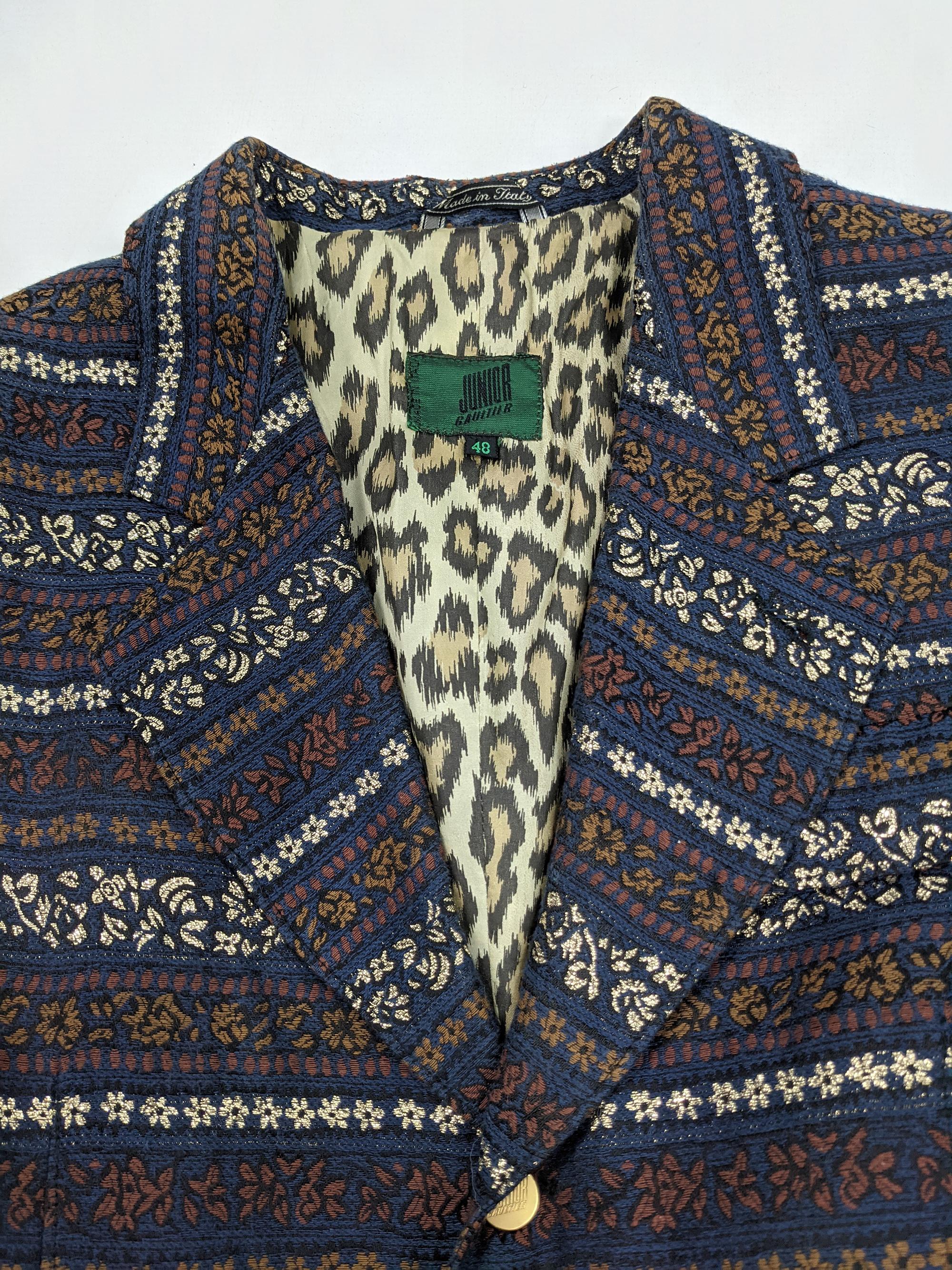 Jean Paul Gaultier Vintage Mens Brocade Dinner Jacket In Good Condition In Doncaster, South Yorkshire