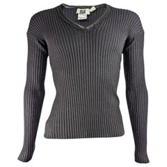 Jean Paul Gaultier Retro Mens Chain Ribbed Knit Top